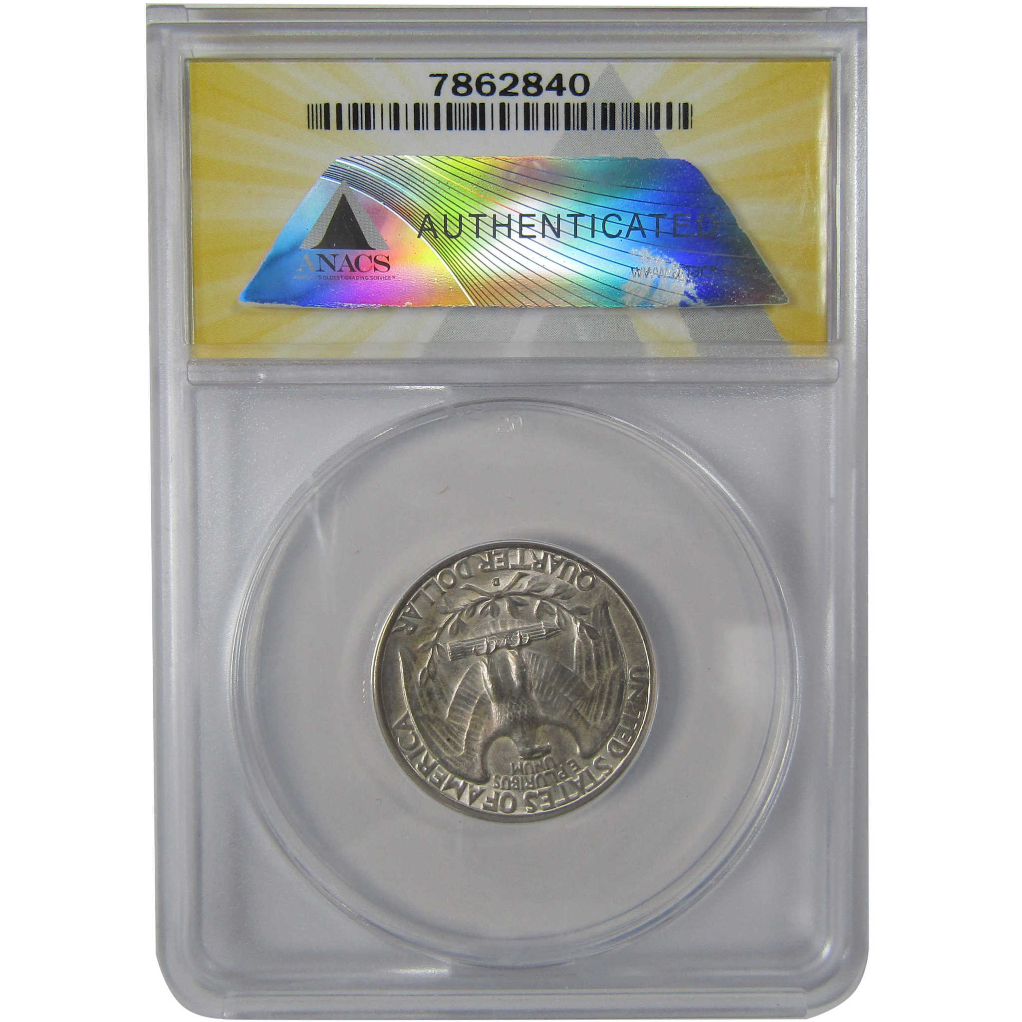 1934 D Heavy Motto Washington Quarter MS 63 ANACS Silver SKU:I23639