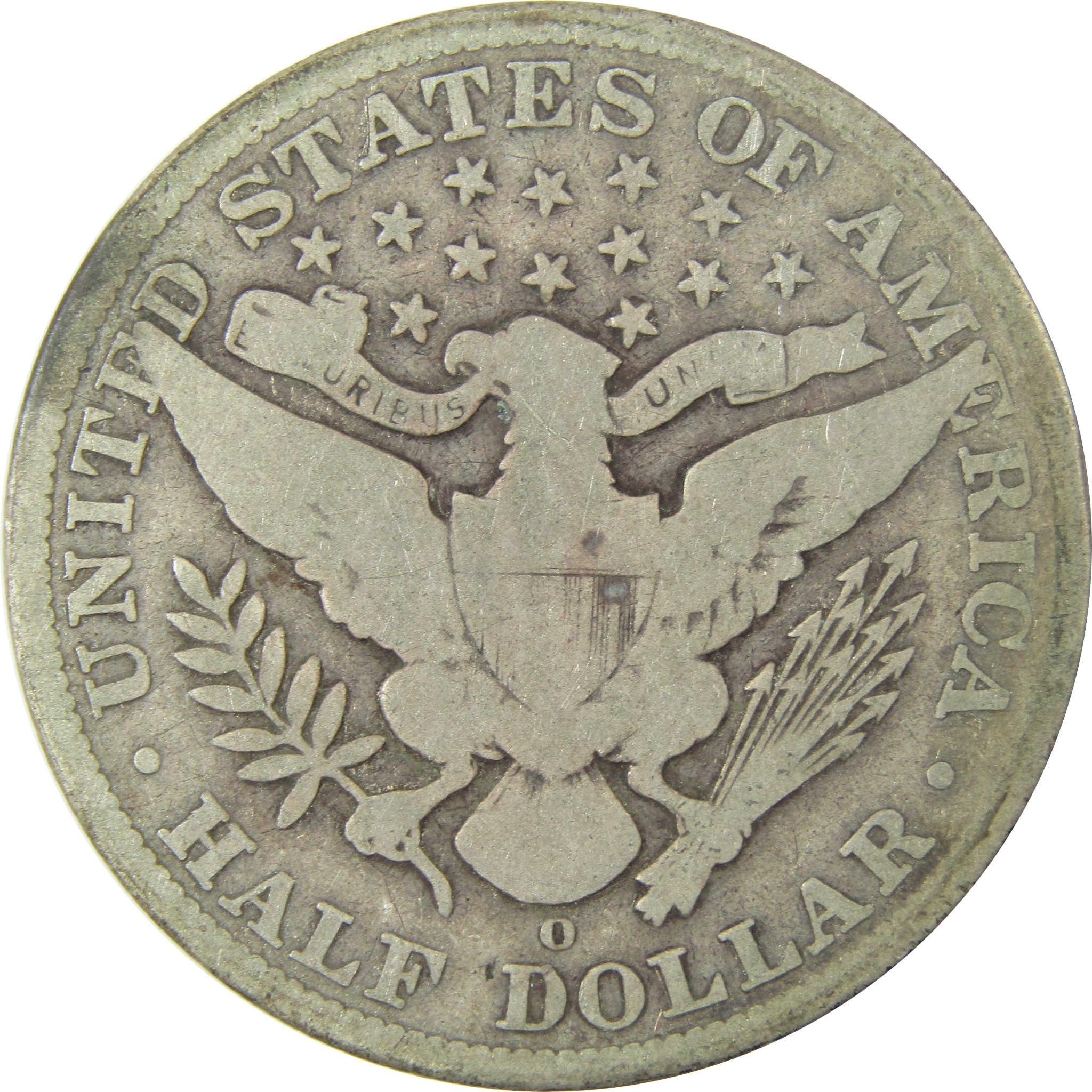 1904 O Barber Silver Half Dollar G Good 50c CoinSKU:CP1481