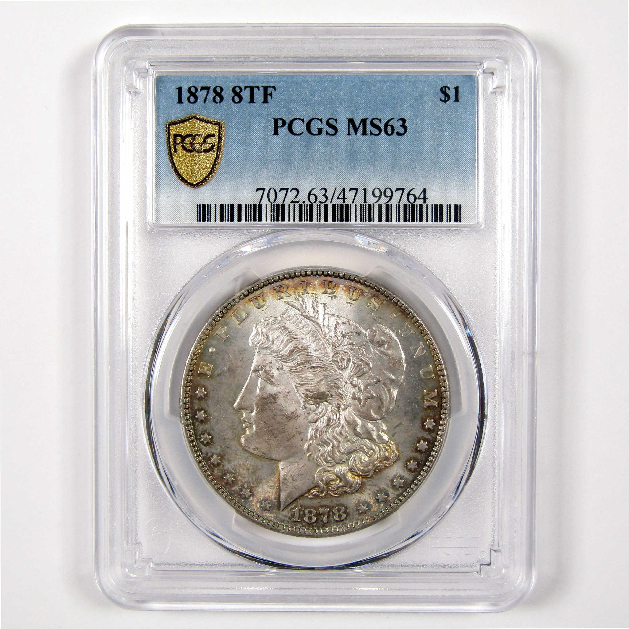 1878 8TF Morgan Dollar MS 63 PCGS Silver $1 Coin SKU:I11318 - Morgan coin - Morgan silver dollar - Morgan silver dollar for sale - Profile Coins & Collectibles