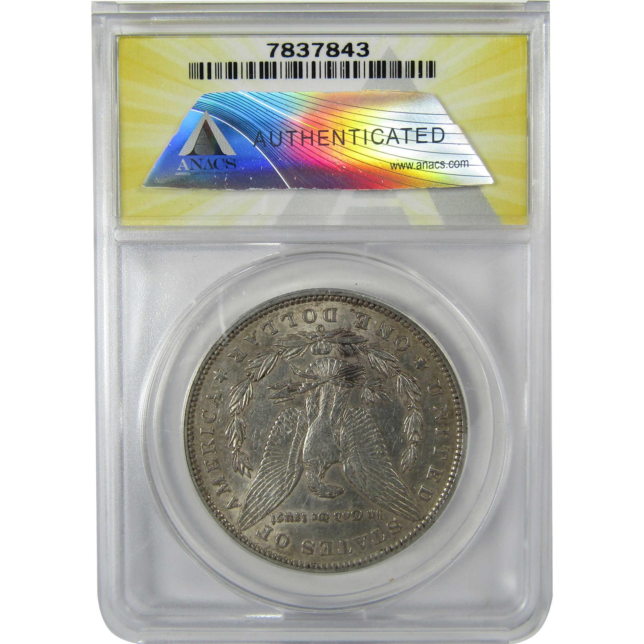 1897 O Morgan Silver Dollar AU 50 ANACS $1 Coin SKU:CP586 - Morgan coin - Morgan silver dollar - Morgan silver dollar for sale - Profile Coins & Collectibles