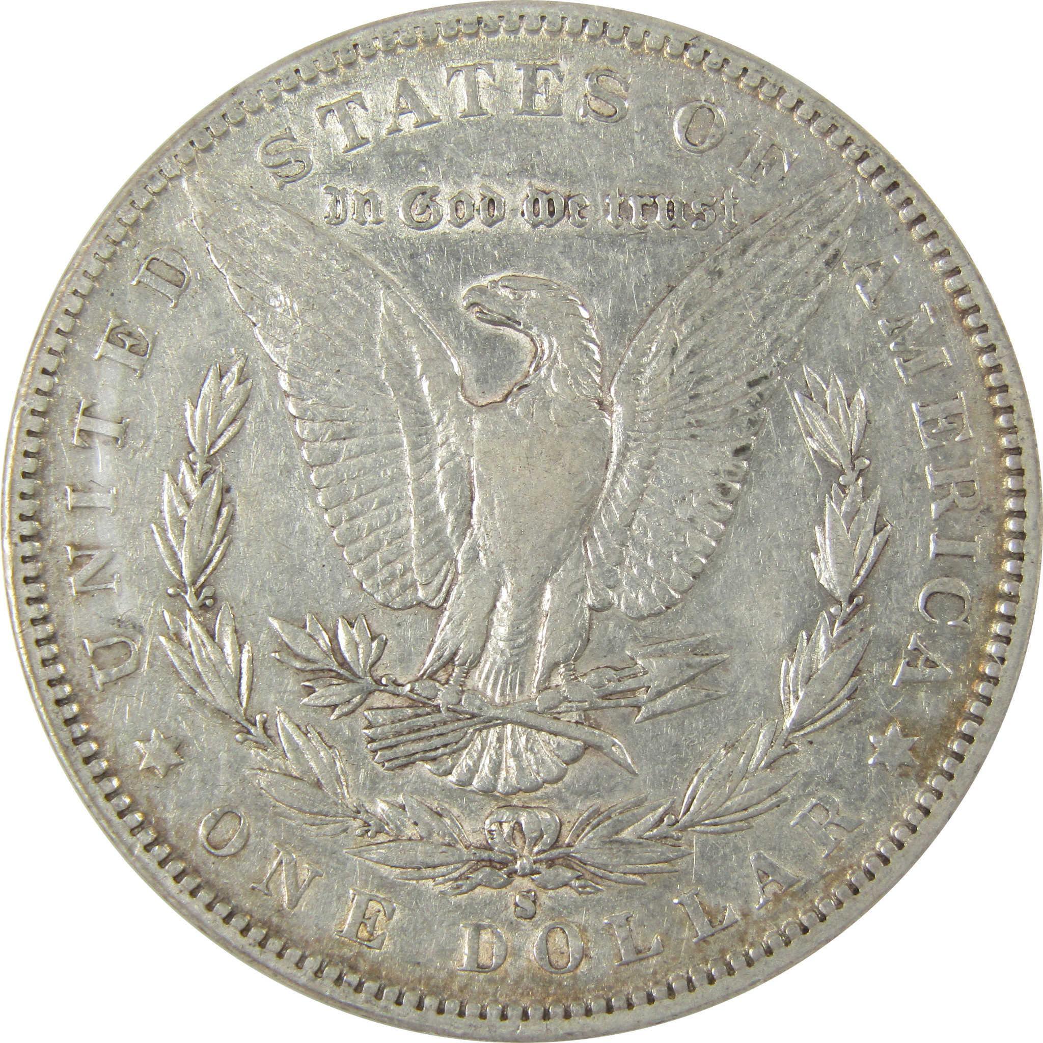1884 S Morgan Silver Dollar EF 45 Details ANACS $1 Coin SKU:CP573 - Morgan coin - Morgan silver dollar - Morgan silver dollar for sale - Profile Coins & Collectibles