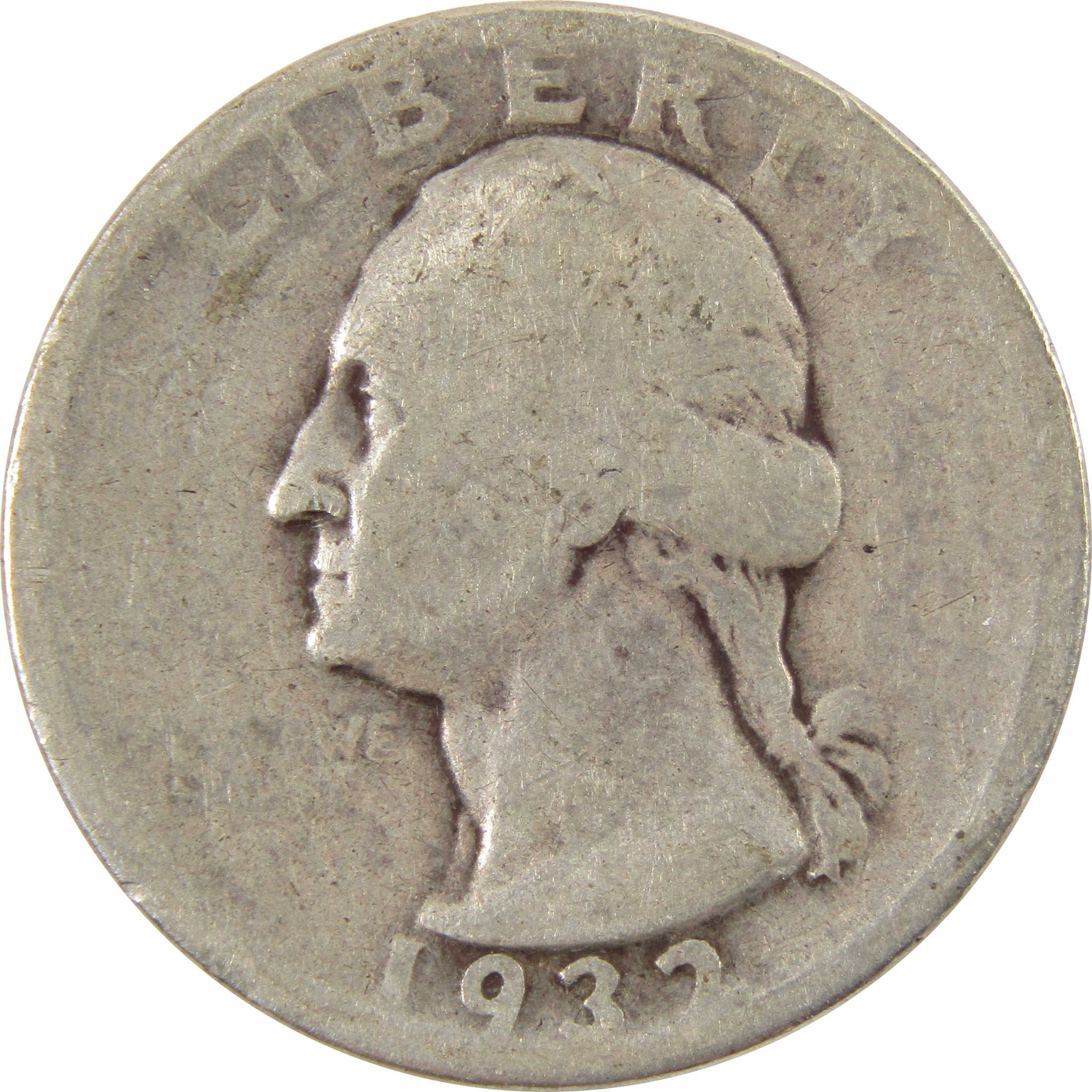1932 D Washington Quarter AG About Good 90% Silver 25c Coin SKU:I9950
