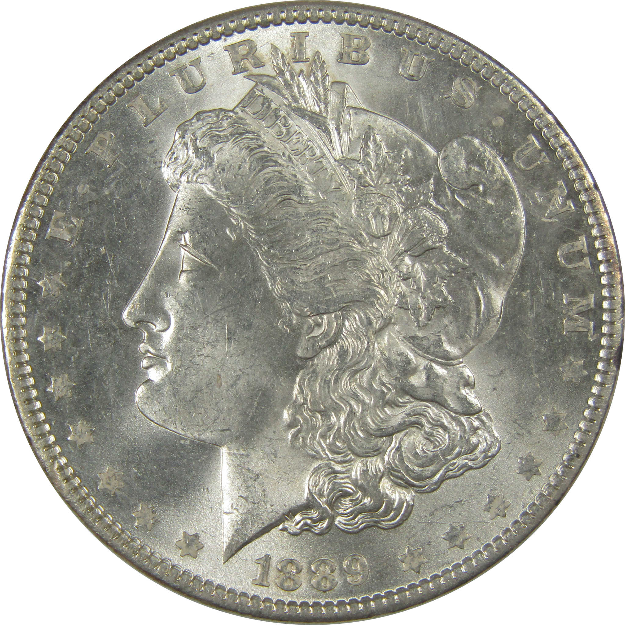 1889 Morgan Dollar Uncirculated Silver $1 Coin SKU:CPC1105 - Morgan coin - Morgan silver dollar - Morgan silver dollar for sale - Profile Coins & Collectibles