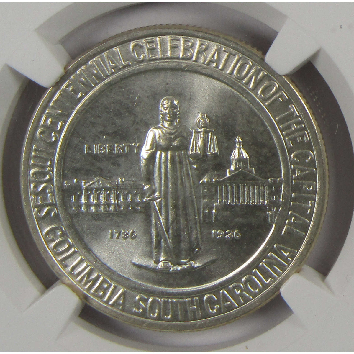 1936 Columbia South Carolina Sesquicentennial Silver 50c MS 66 NGC