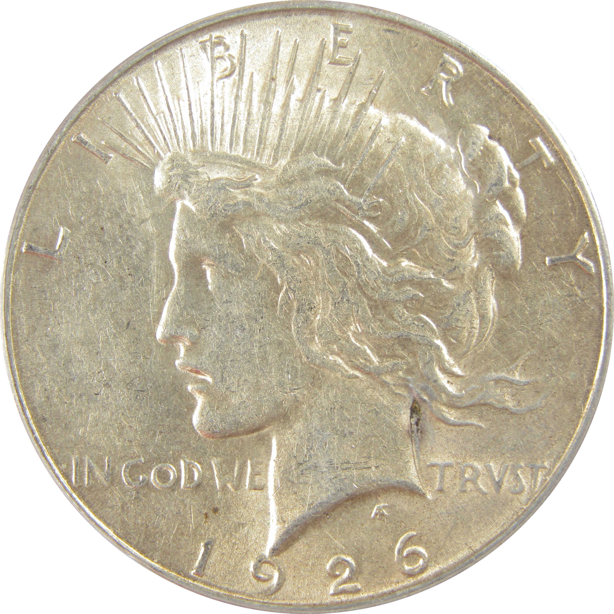 1926 S Peace Dollar AU 58 ANACS Silver $1 Coin SKU:I20939