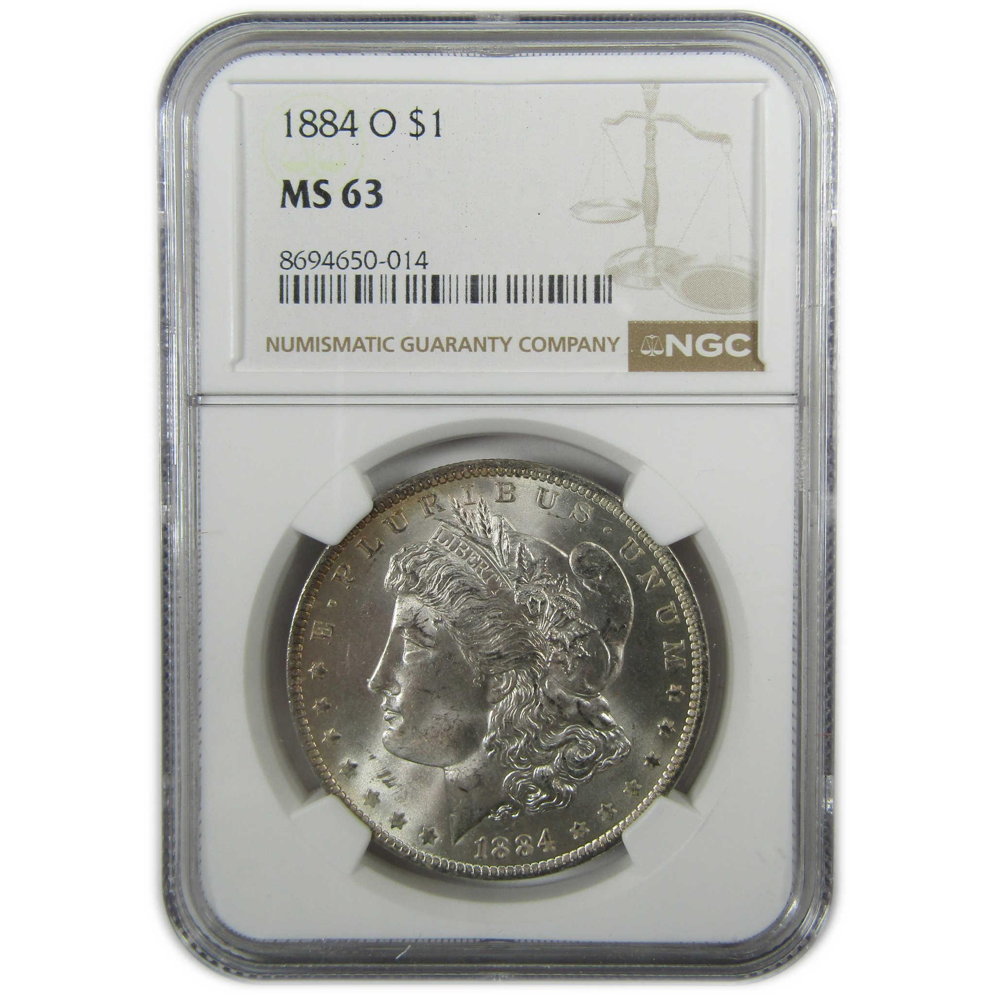 1884 O Morgan Silver Dollar MS 63 NGC Uncirculated $1 Coin SKU:I27539 - Morgan coin - Morgan silver dollar - Morgan silver dollar for sale - Profile Coins & Collectibles