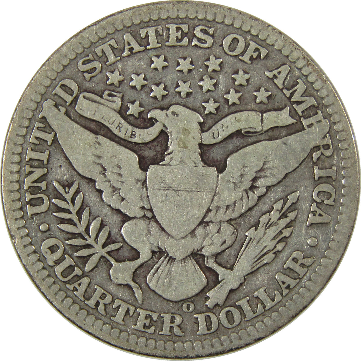1908 O Barber Silver Quarter VG Very Good 25c Coin SKU:I28517