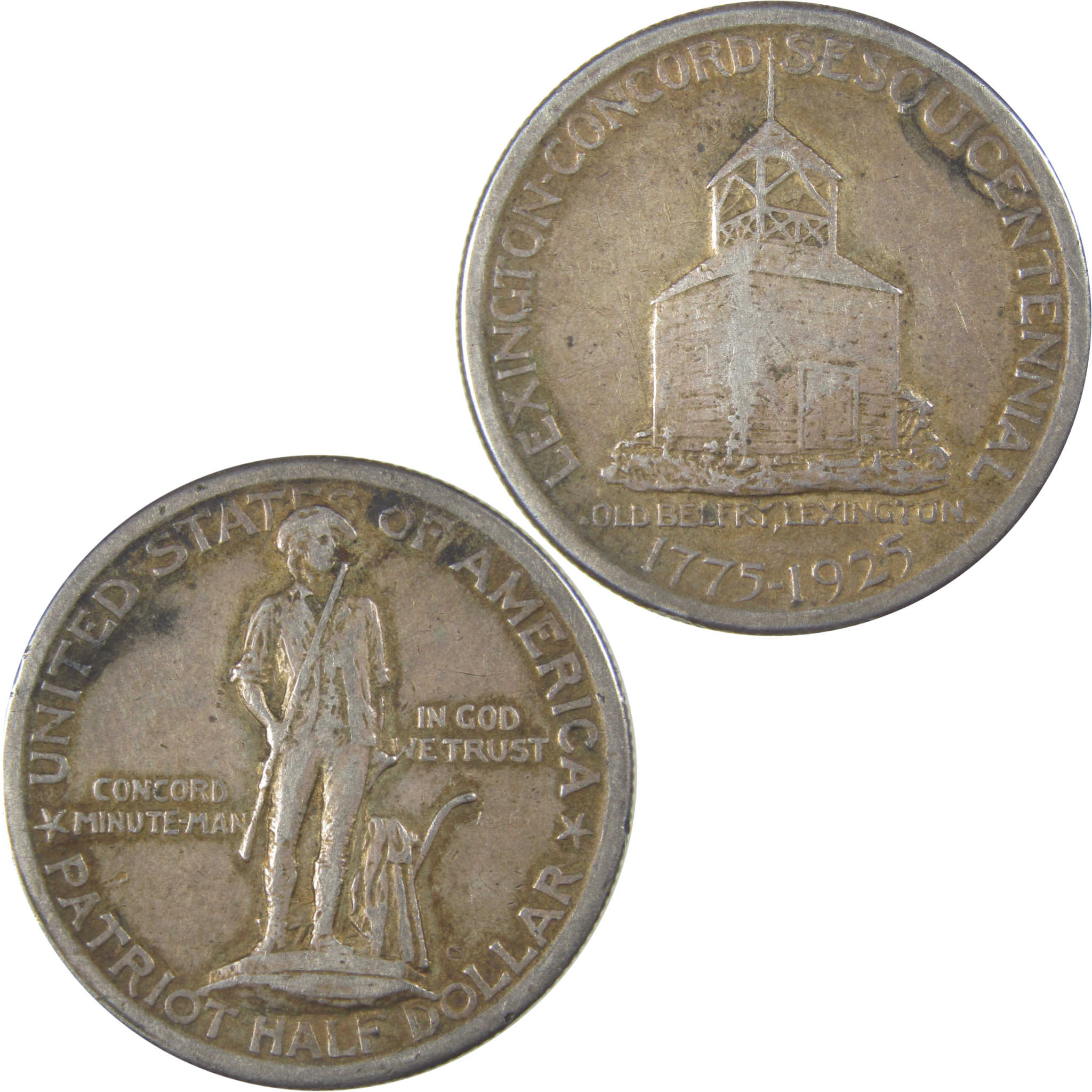 Lexington-Concord Commemorative Half Dollar 1925 XF EF Silver SKU:CP25