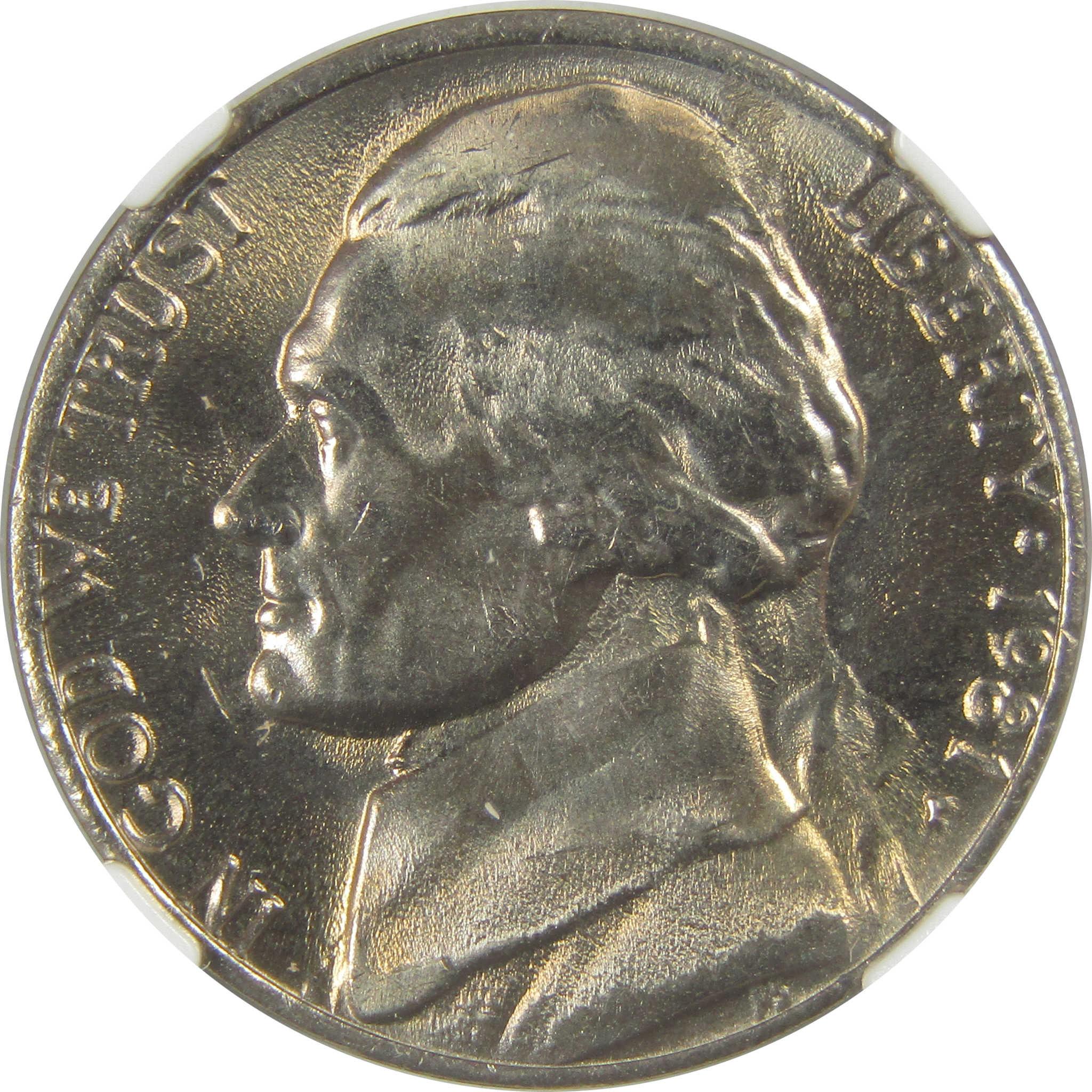 1981 P Jefferson Nickel MS 66 NGC Original Bag Fragment SKU:I20334