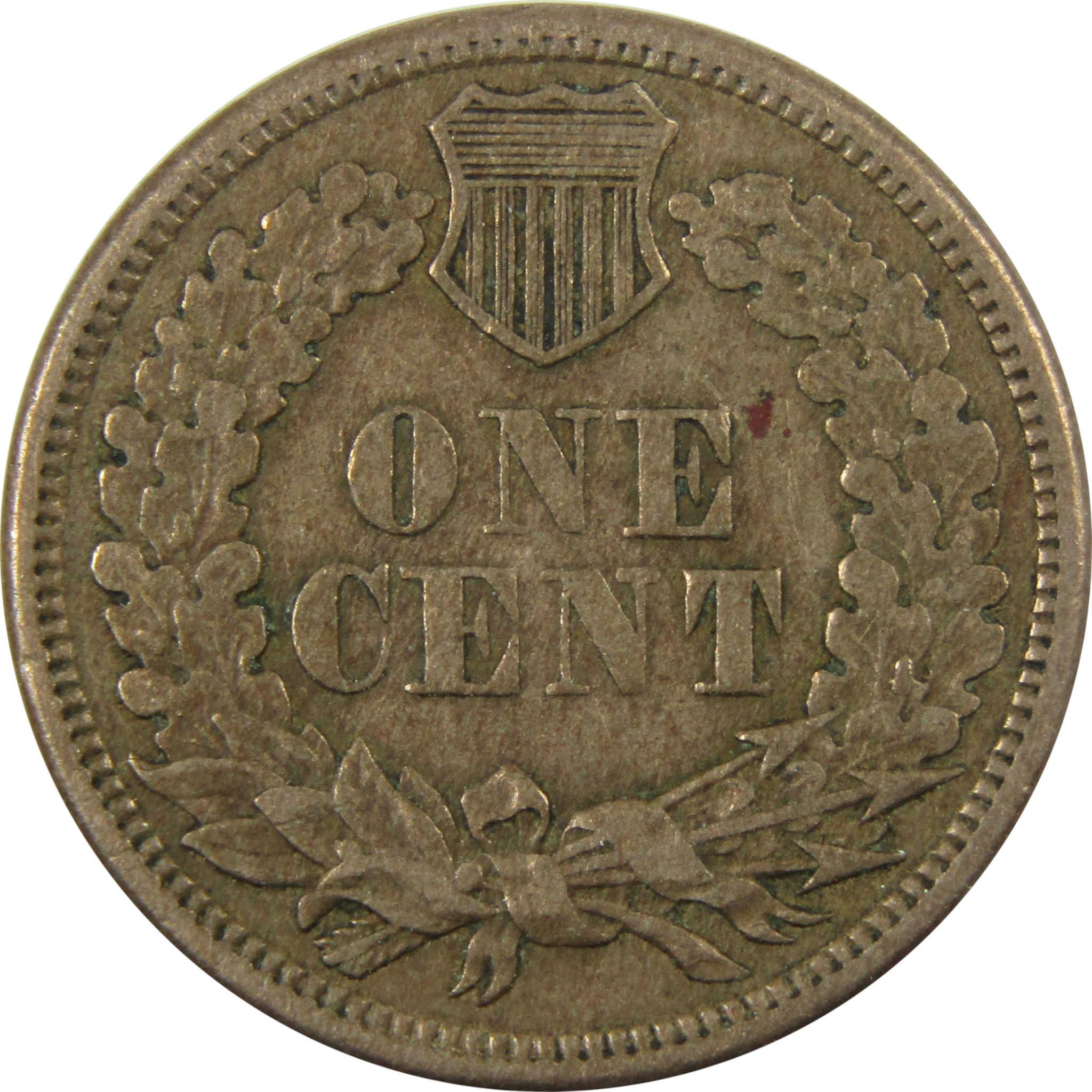 1862 Indian Head Cent XF EF Extremely Fine Penny 1c Coin SKU:CP1142
