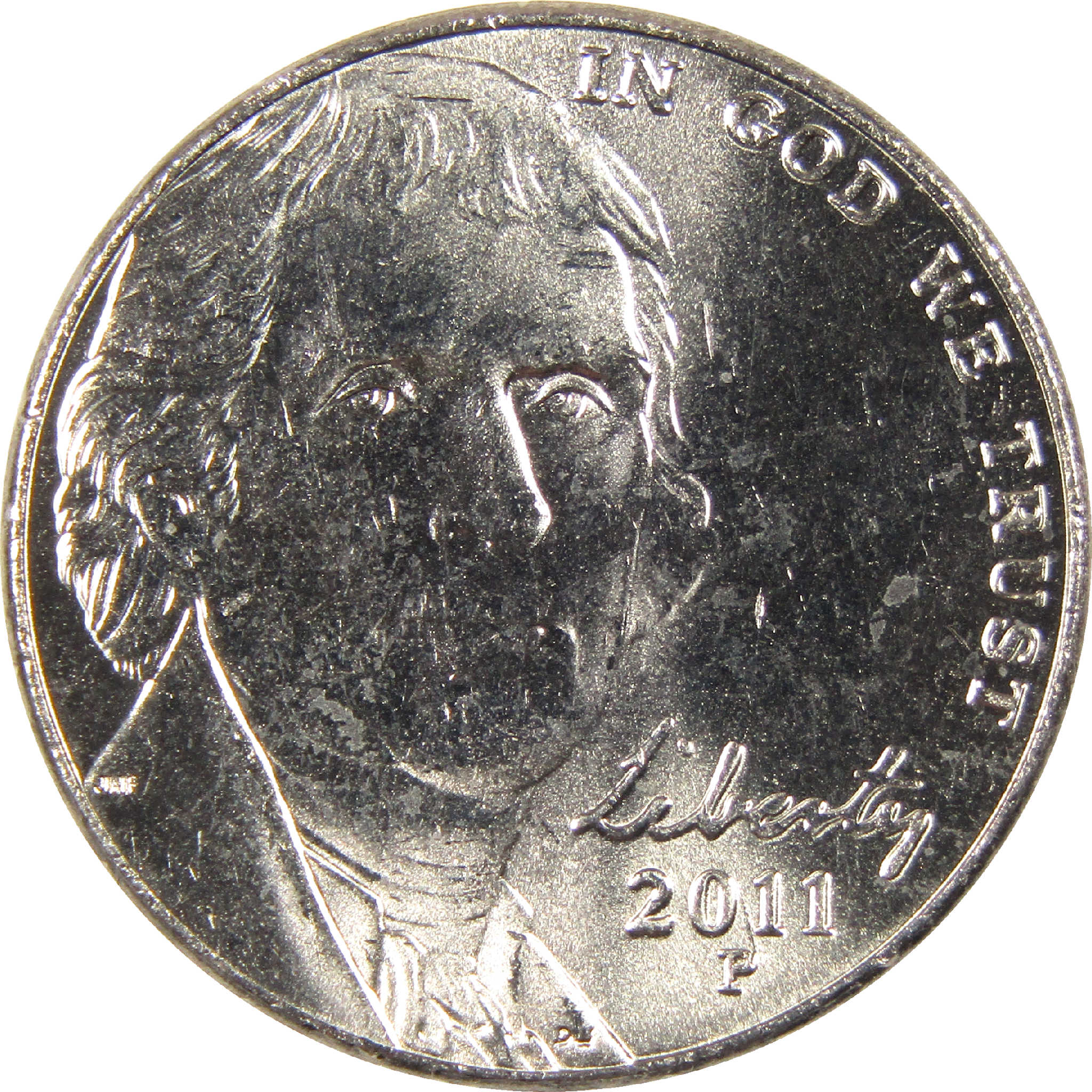 2011 P Jefferson Nickel Uncirculated 5c Coin