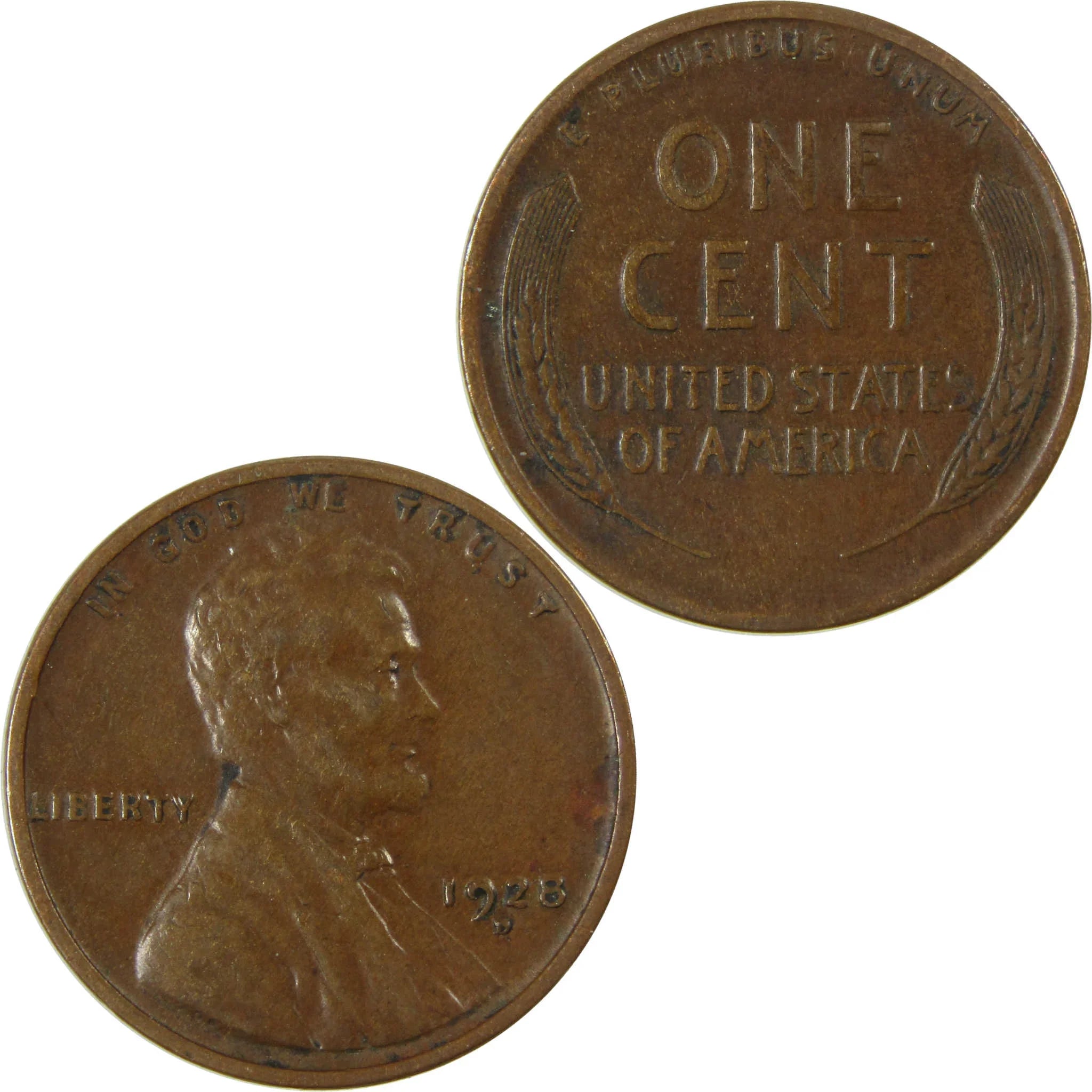 1928 D Lincoln Wheat Cent VF Very Fine Penny 1c Coin SKU:I27634