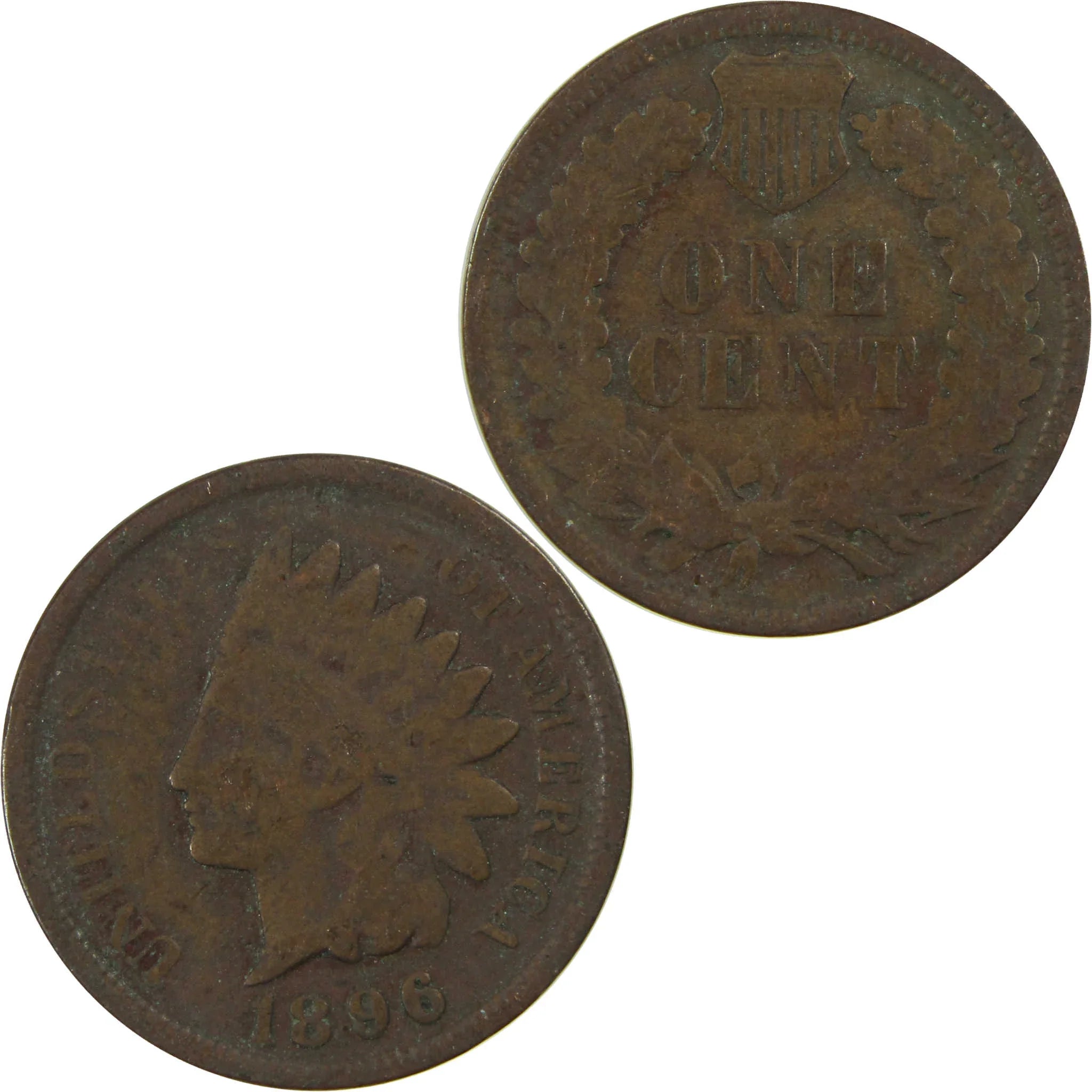1896 Indian Head Cent G Good Penny 1c Coin SKU:I27034