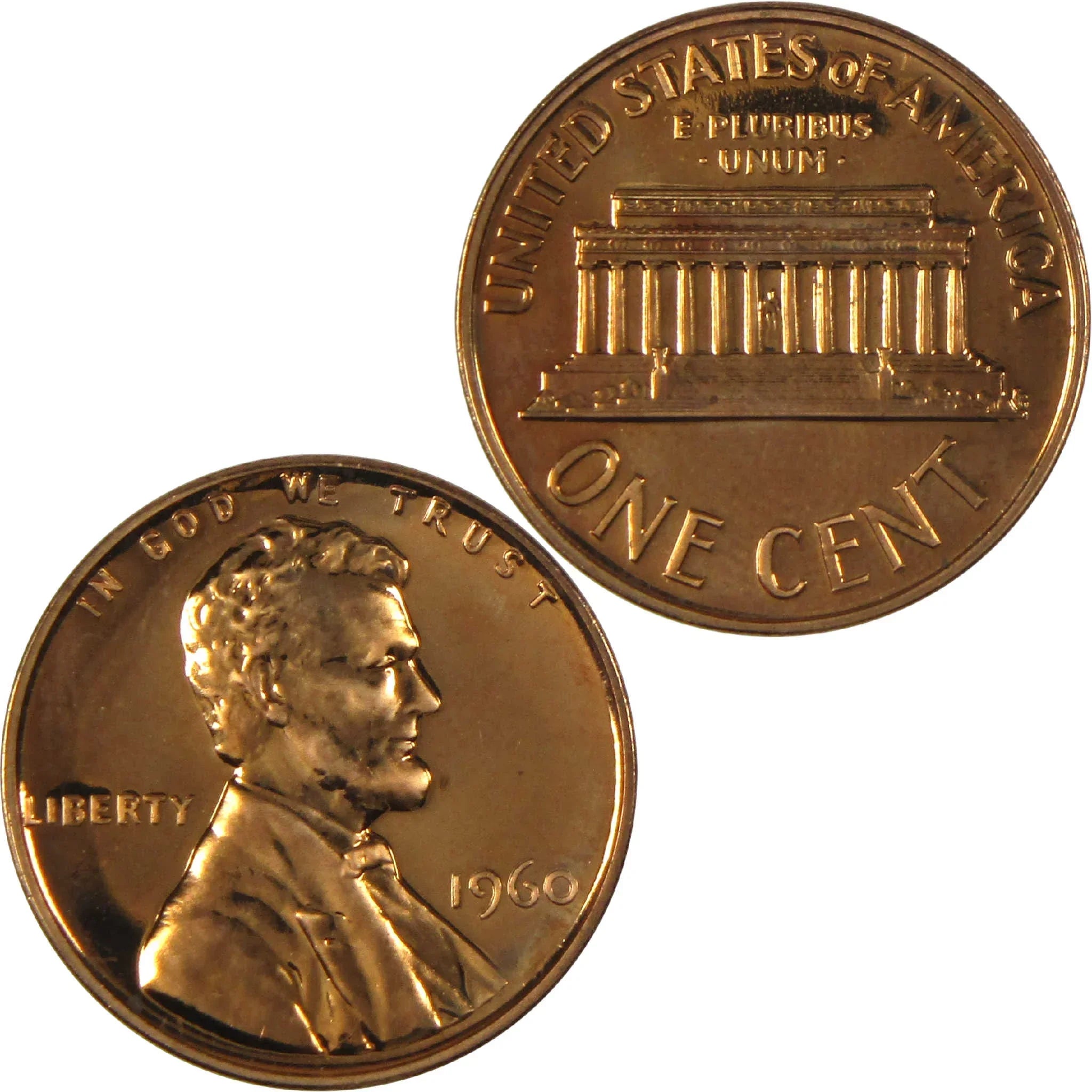 1960 Large Date Lincoln Memorial Cent Penny Proof 1c Coin Collectible