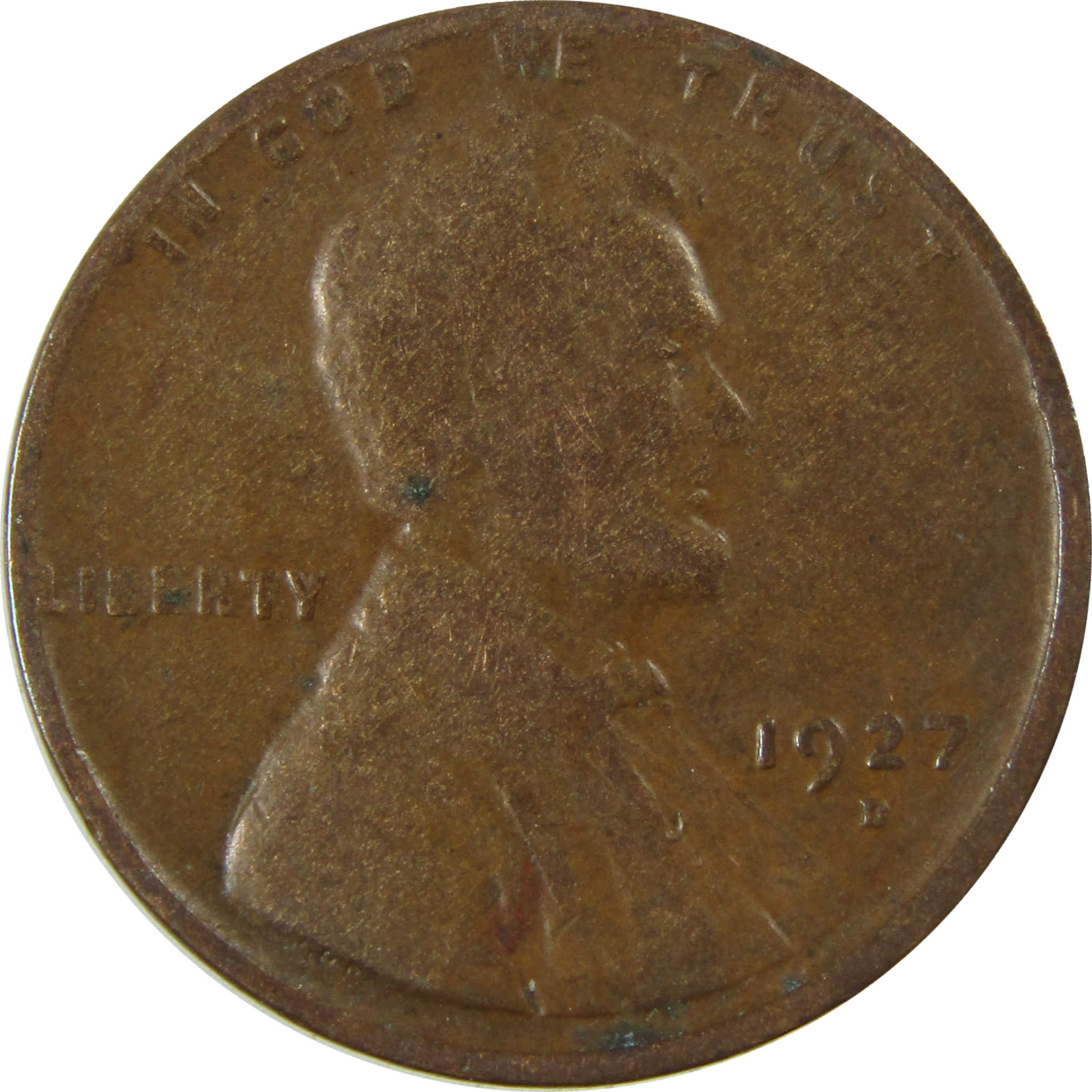 1927 D Lincoln Wheat Cent G Good Penny 1c Coin SKU:I27193