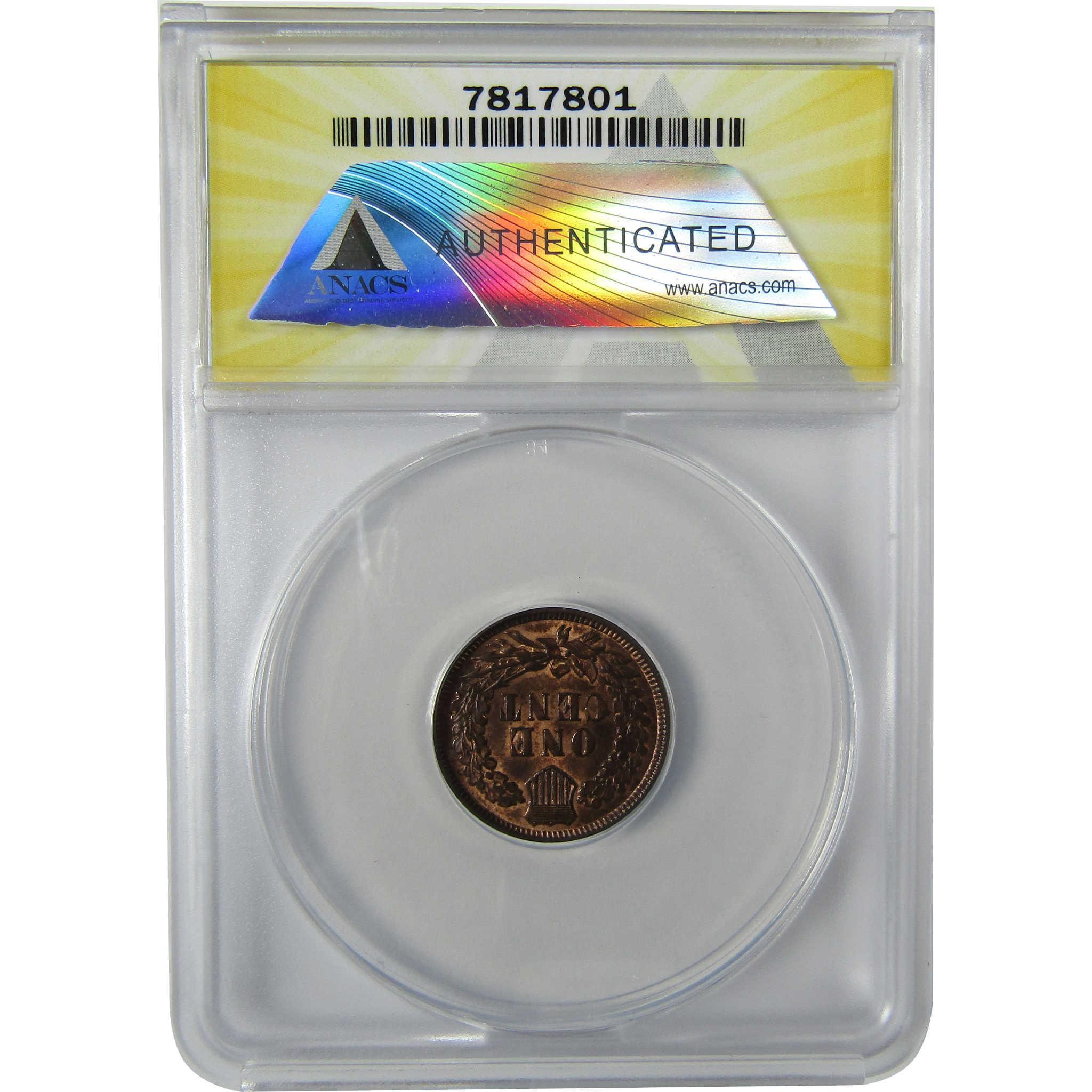 1898 Indian Head Cent MS 63 RB ANACS Penny Uncirculated SKU:CP849
