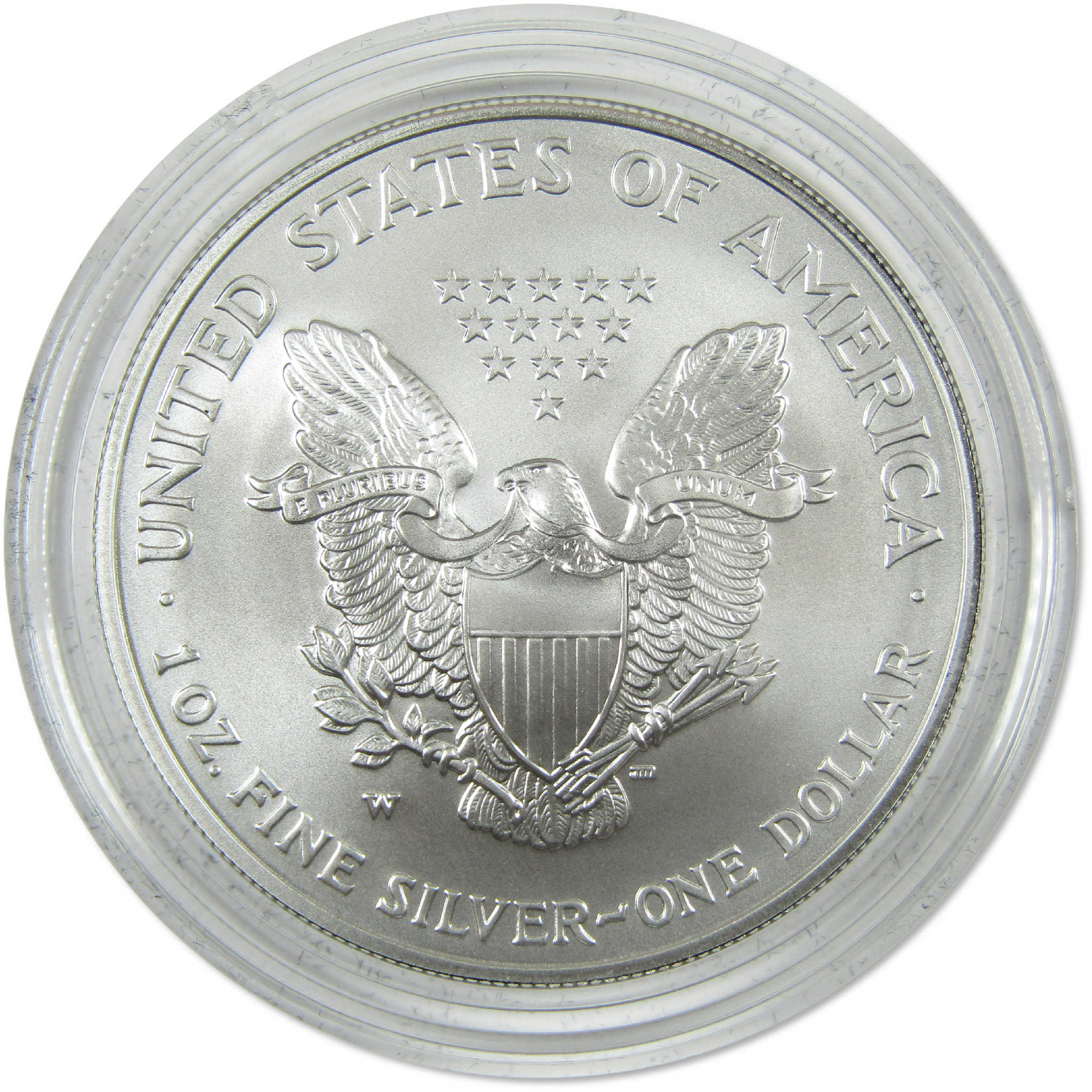 2007 W American Silver Eagle Uncirculated Burnished $1 Coin OGP COA