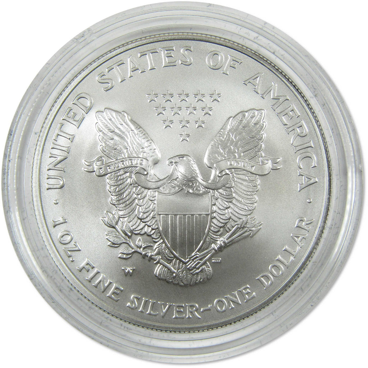2007 W American Silver Eagle Uncirculated Burnished $1 Coin OGP COA