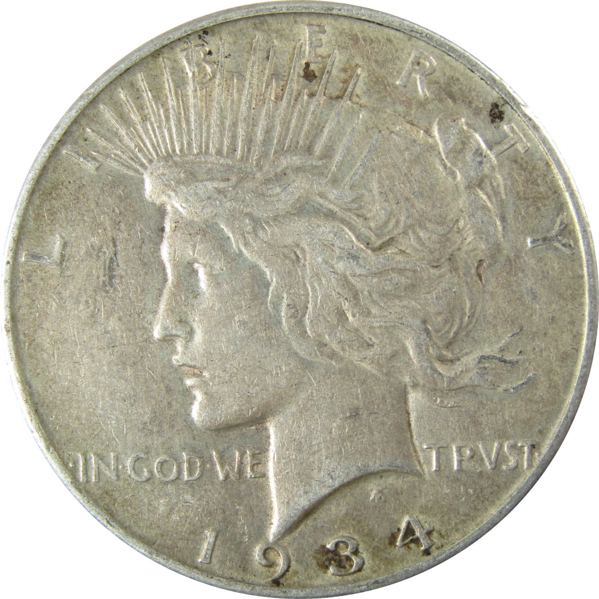1934 S Peace Silver Dollar XF EF Extremely Fine Details SKU:I27846