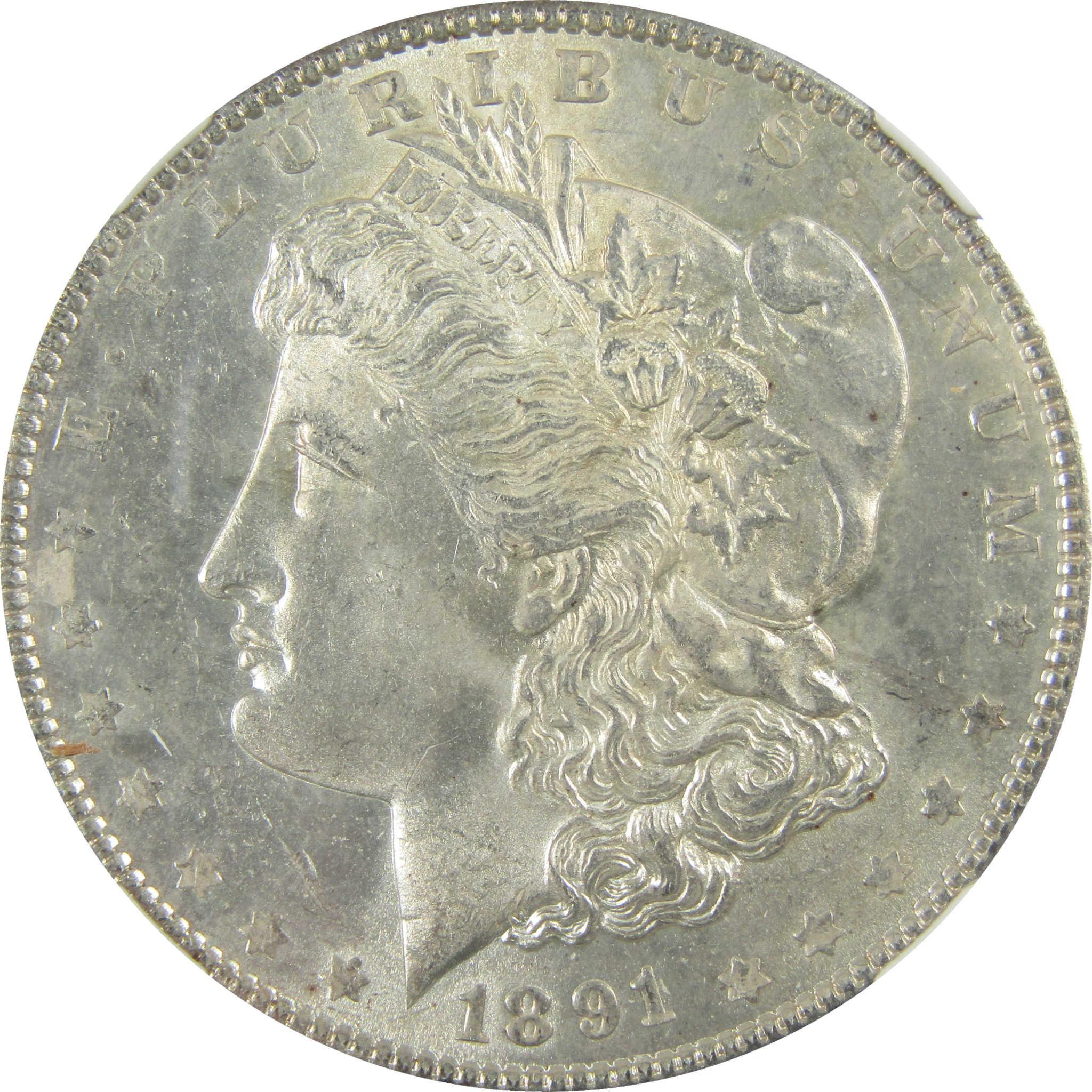 1891 Morgan Silver Dollar MS 63 NGC Uncirculated $1 Coin SKU:I27521 - Morgan coin - Morgan silver dollar - Morgan silver dollar for sale - Profile Coins & Collectibles