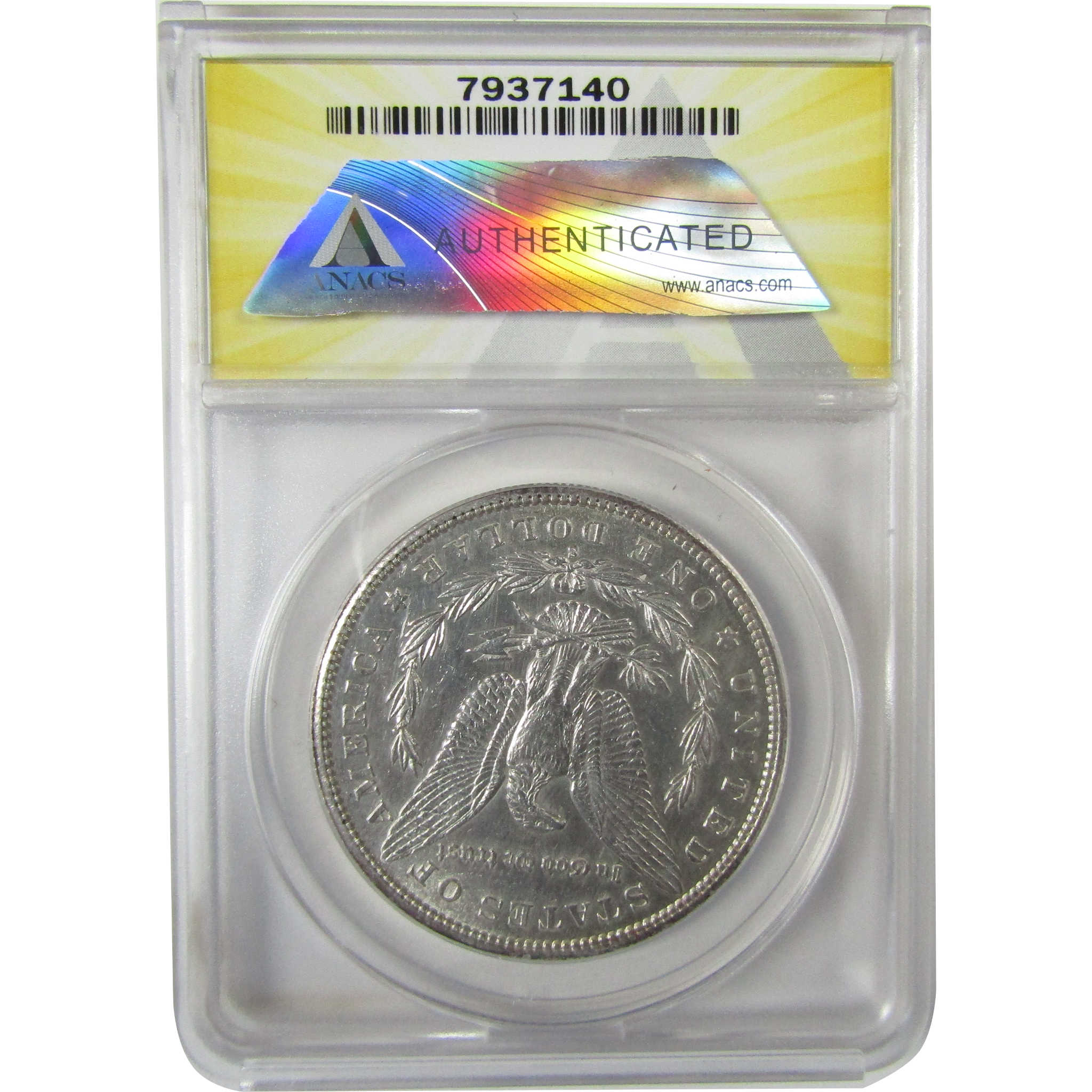 1887 S Morgan Silver Dollar AU 53 ANACS $1 Coin SKU:I27950 - Morgan coin - Morgan silver dollar - Morgan silver dollar for sale - Profile Coins & Collectibles