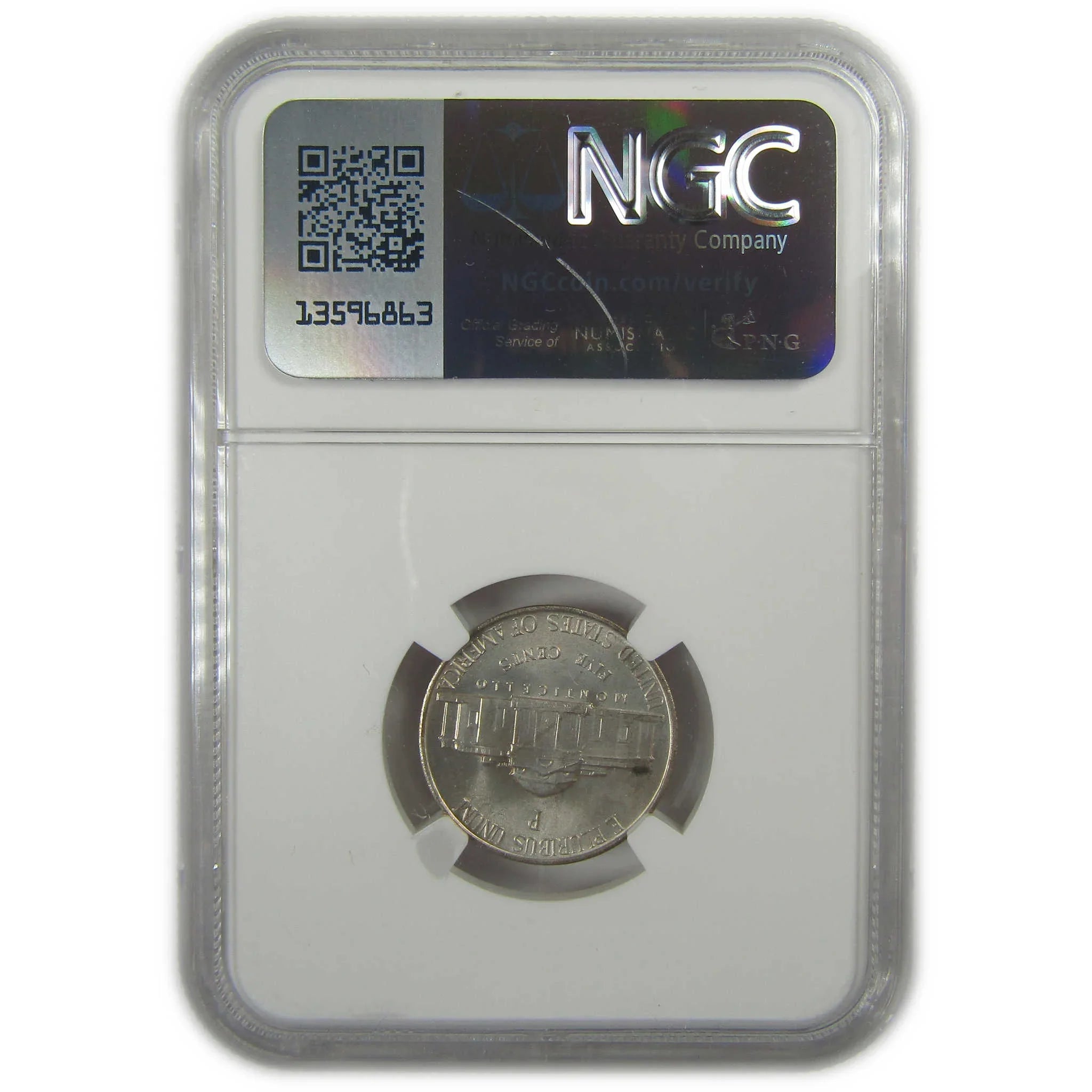 1943 P Jefferson Nickel MS 66 NGC Silver Bag Fragment SKU:I20308