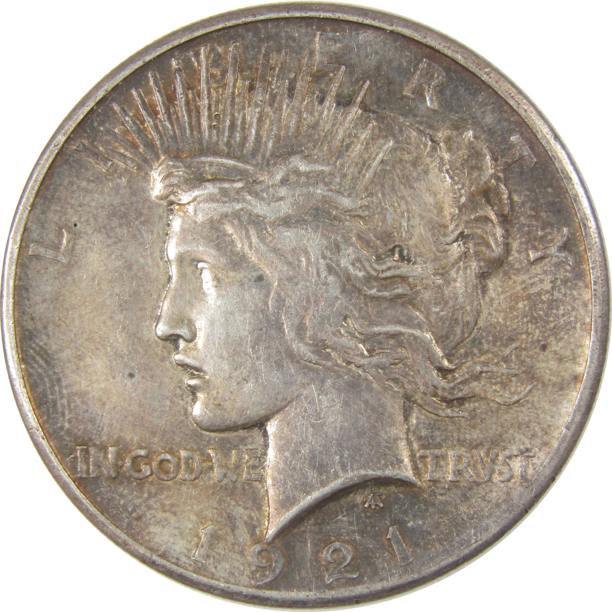 1921 High Relief Peace Dollar XF EF Extremely Fine Silver SKU:CP11