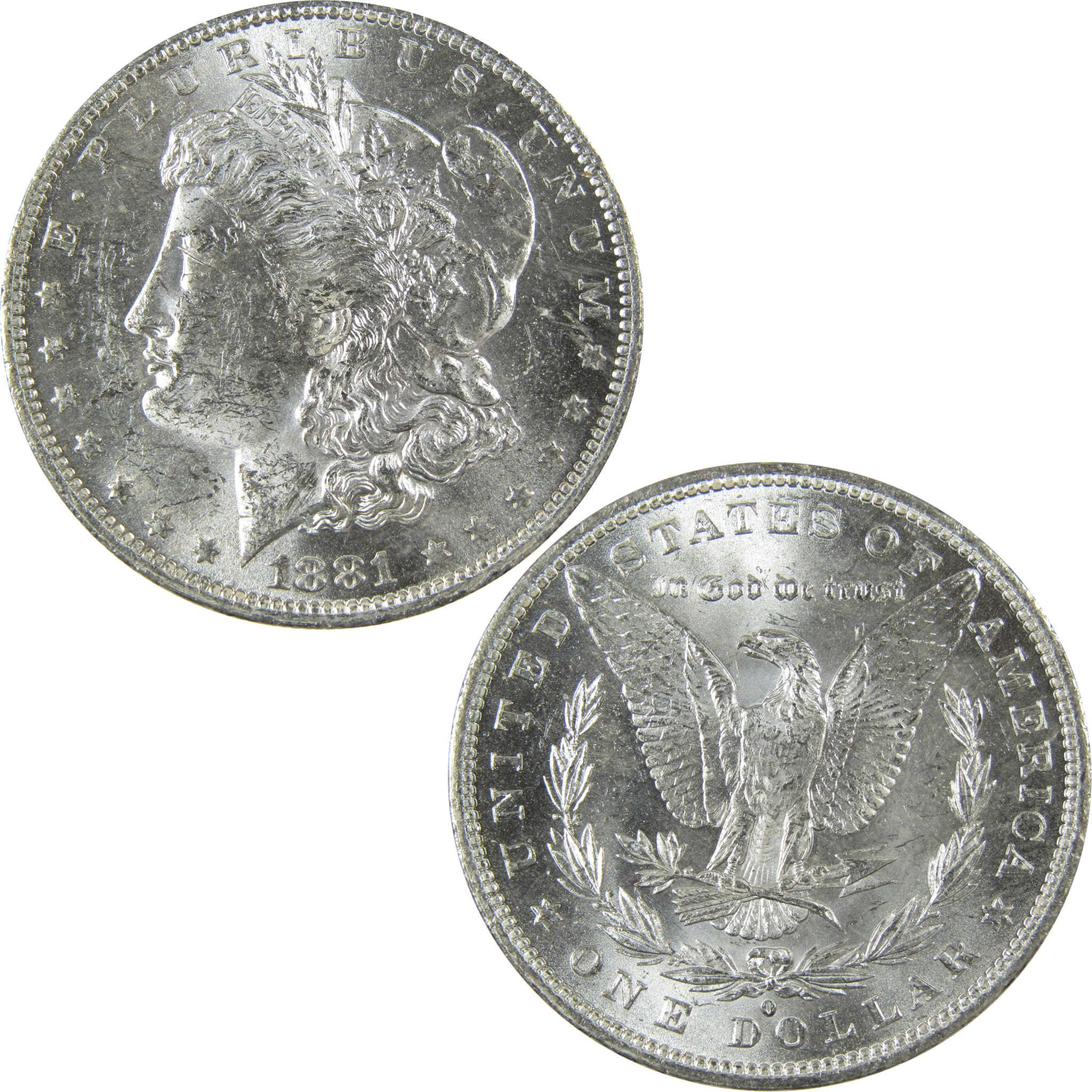 1881 O Morgan Silver Dollar Uncirculated Mint State $1 Coin SKU:I27705 - Morgan coin - Morgan silver dollar - Morgan silver dollar for sale - Profile Coins & Collectibles