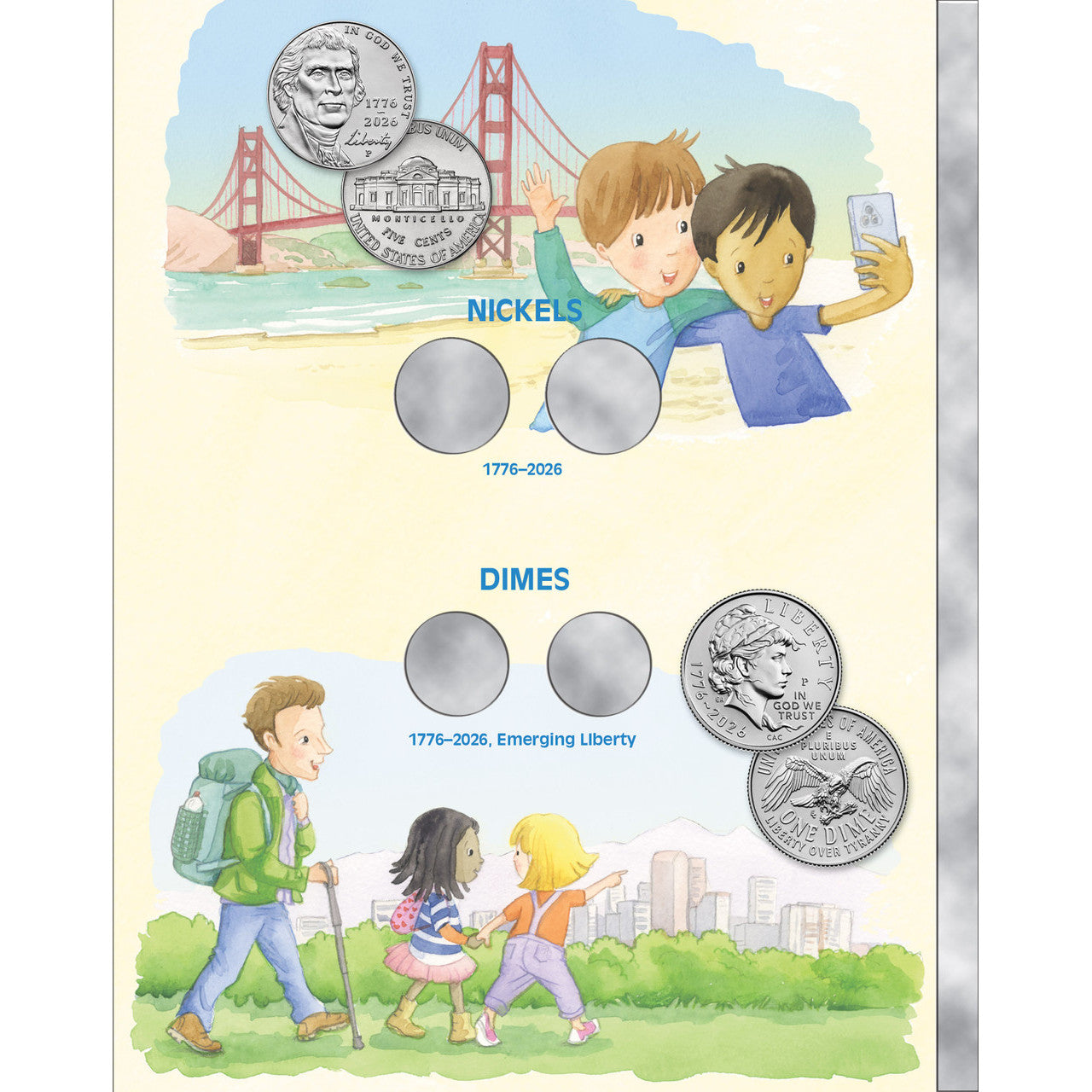 Whitman 2026 United States 250th Anniversary Children's Coin Folder