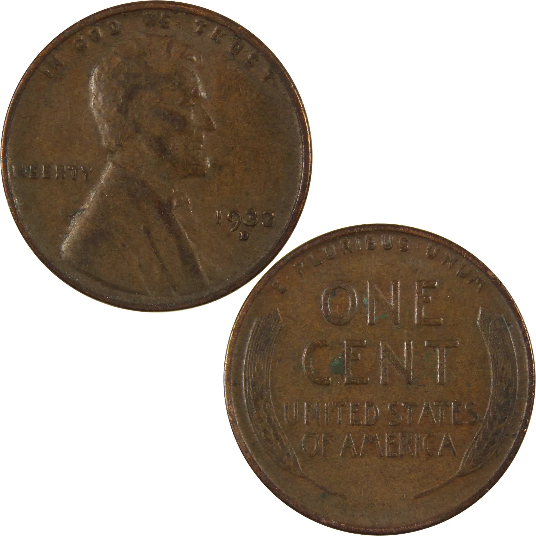 1932 D Lincoln Wheat Cent VF Very Fine Penny 1c Coin SKU:I26810