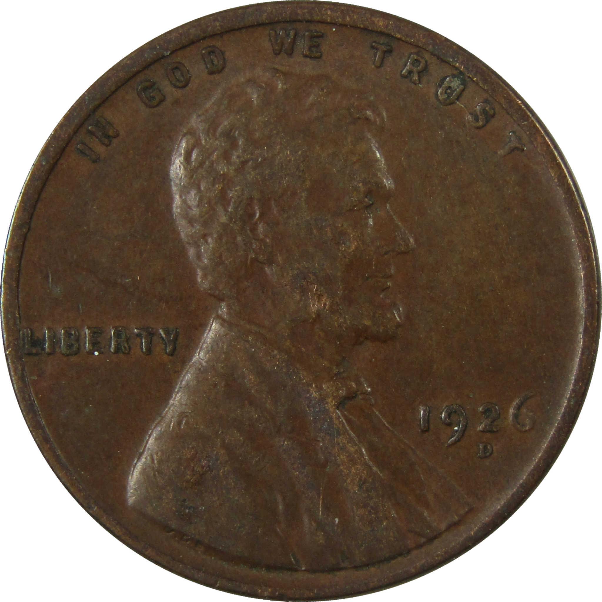 1926 D Lincoln Wheat Cent XF EF Extremely Fine Penny SKU:I27644