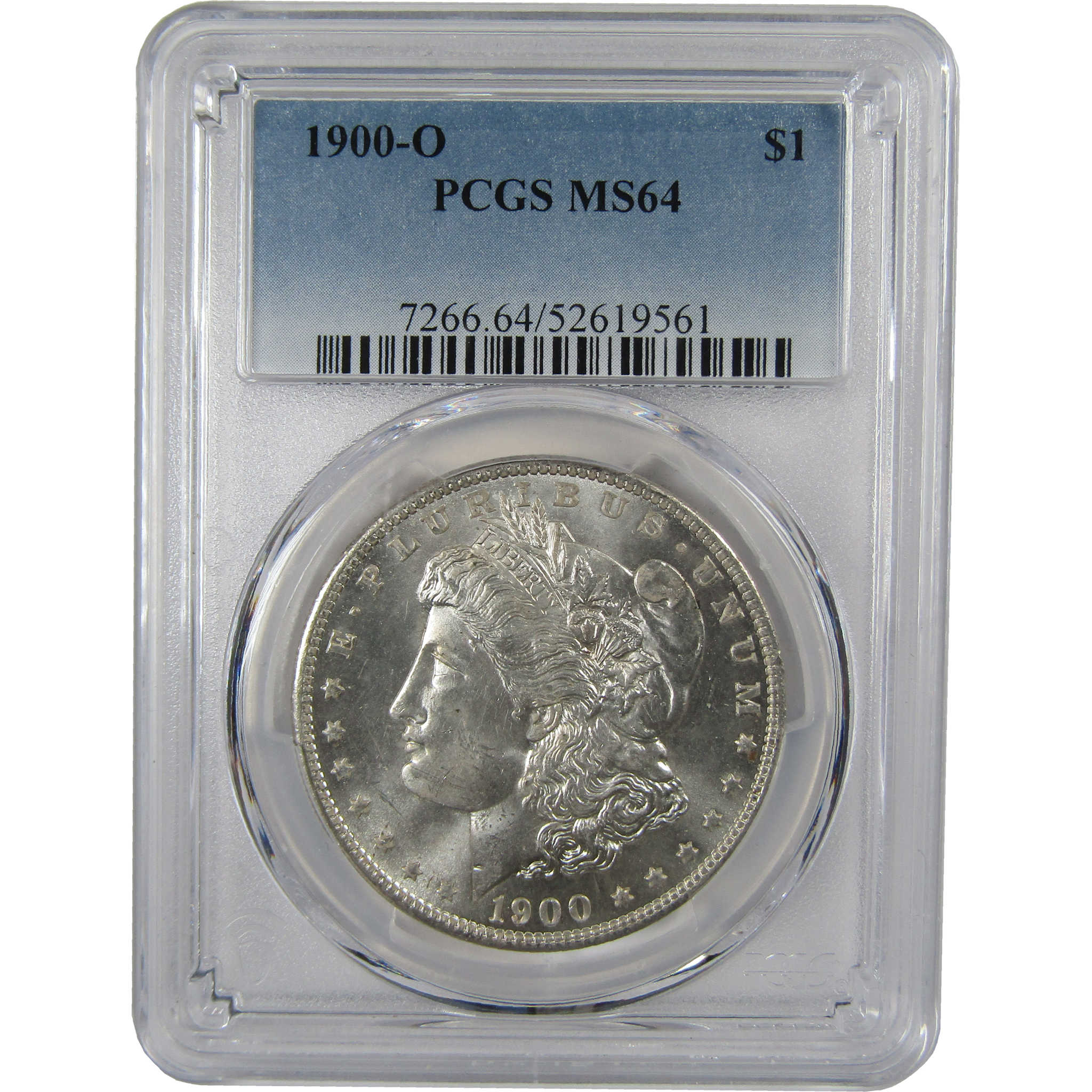 1900 O Morgan Dollar MS 64 PCGS Silver Uncirculated $1 Coin SKU:I23792