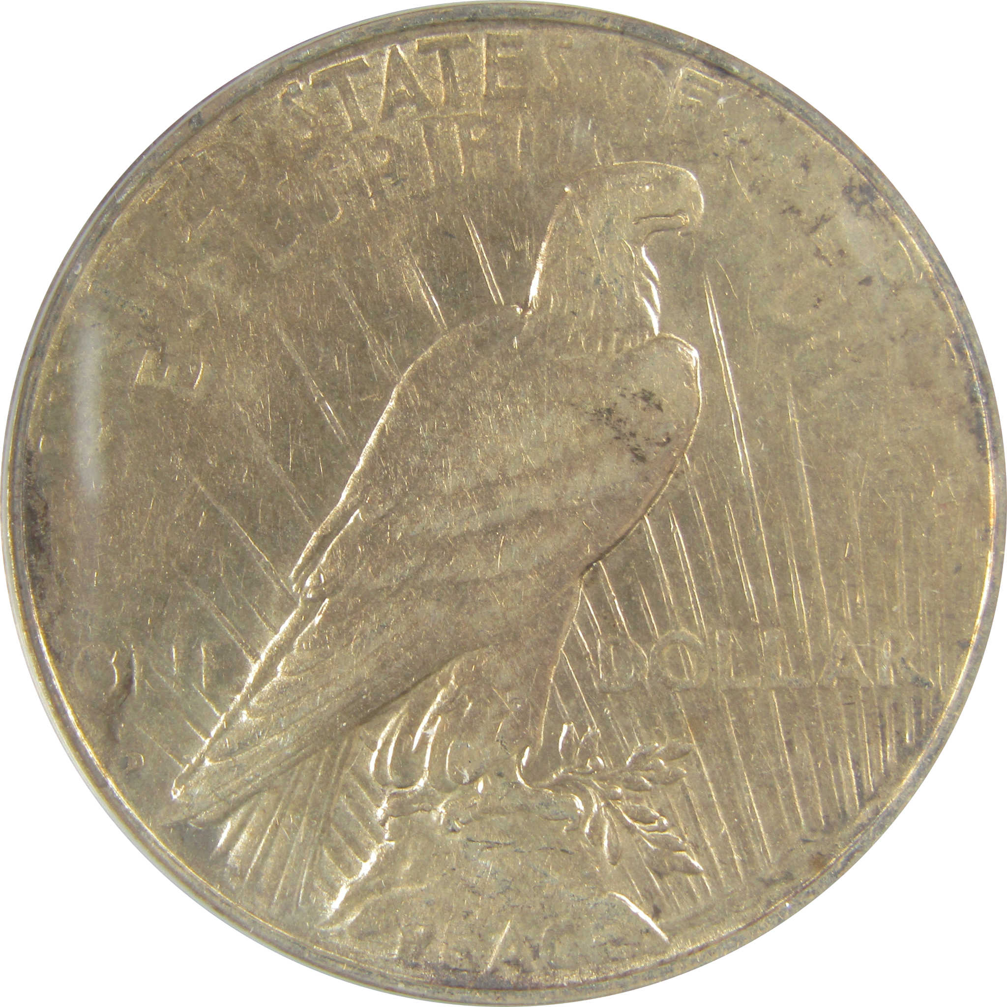 1934 D Peace Dollar AU 50 Details ANACS Silver $1 Coin SKU:I21577