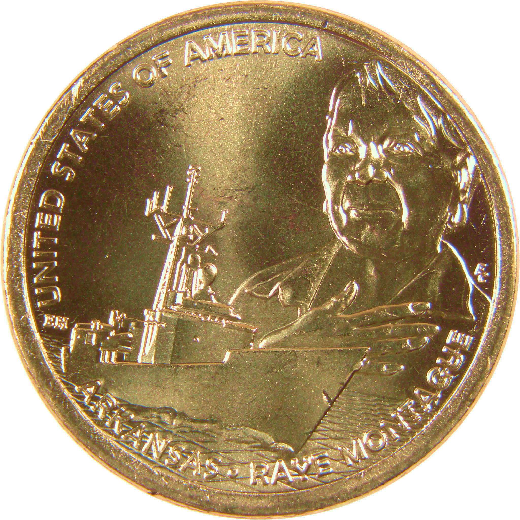 2025 P Arkansas Raye Montague American Innovation Dollar Uncirculated