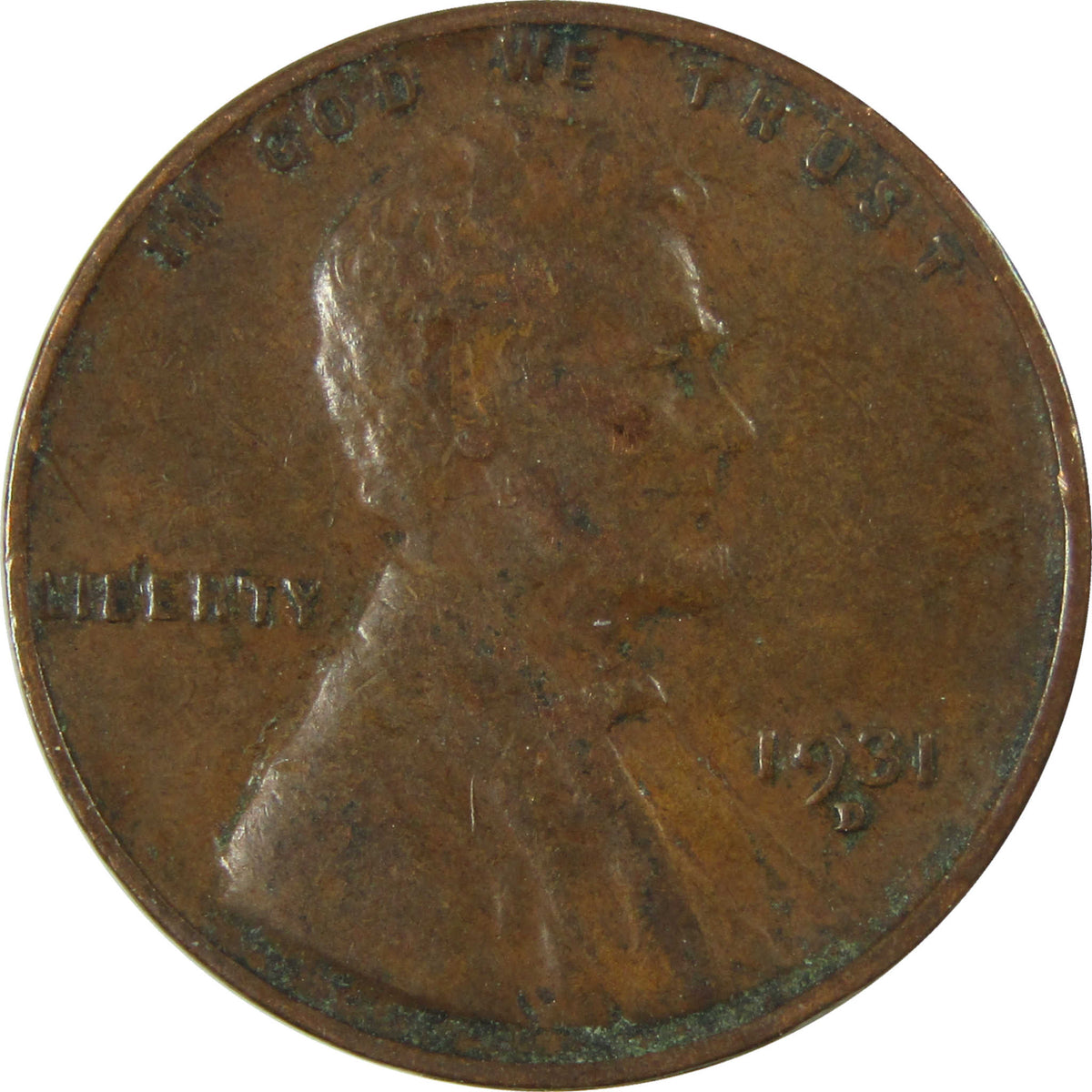 1931 D Lincoln Wheat Cent VF Very Fine Penny 1c Coin SKU:I27313