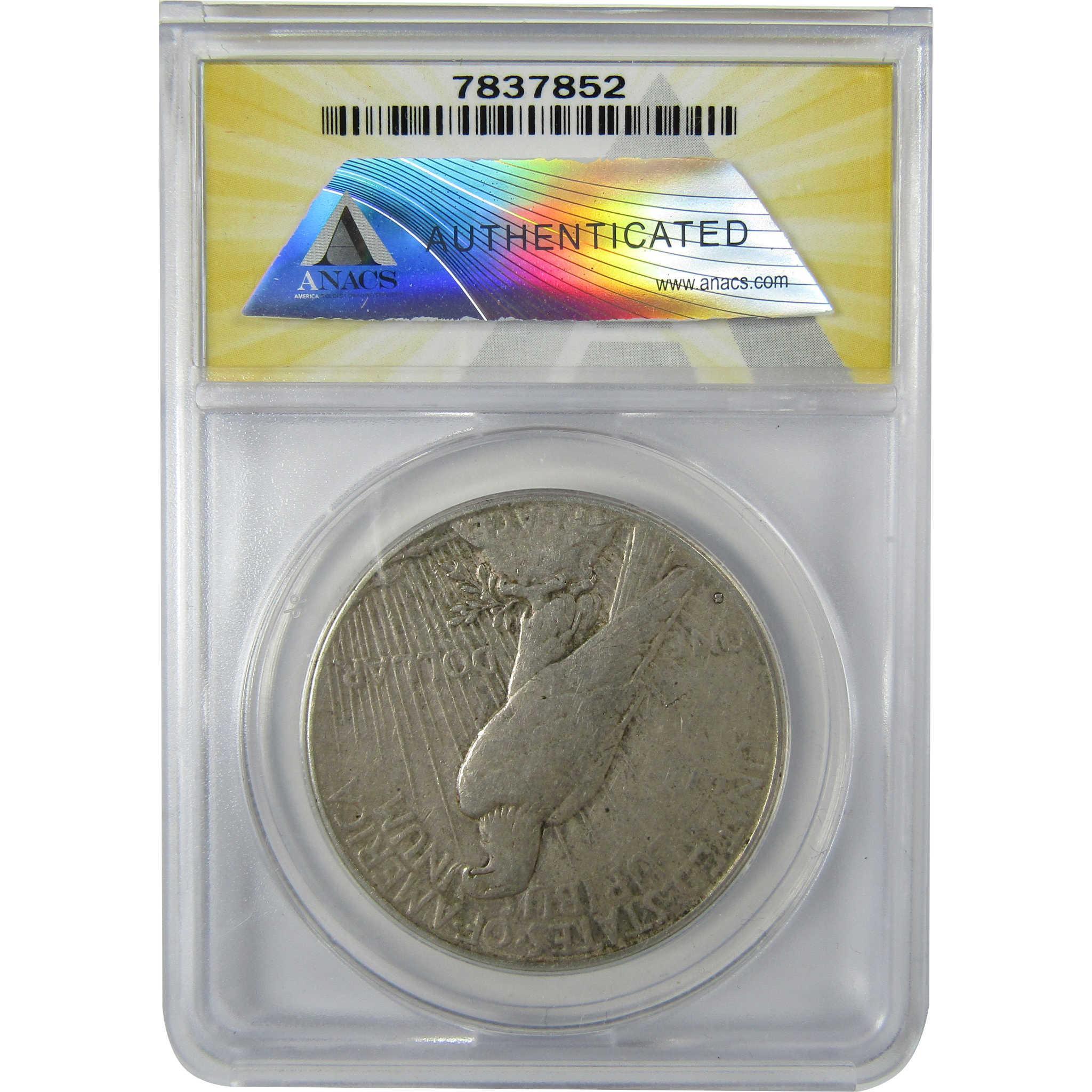 1934 S Peace Silver Dollar EF 45 Details ANACS $1 Coin SKU:CP589