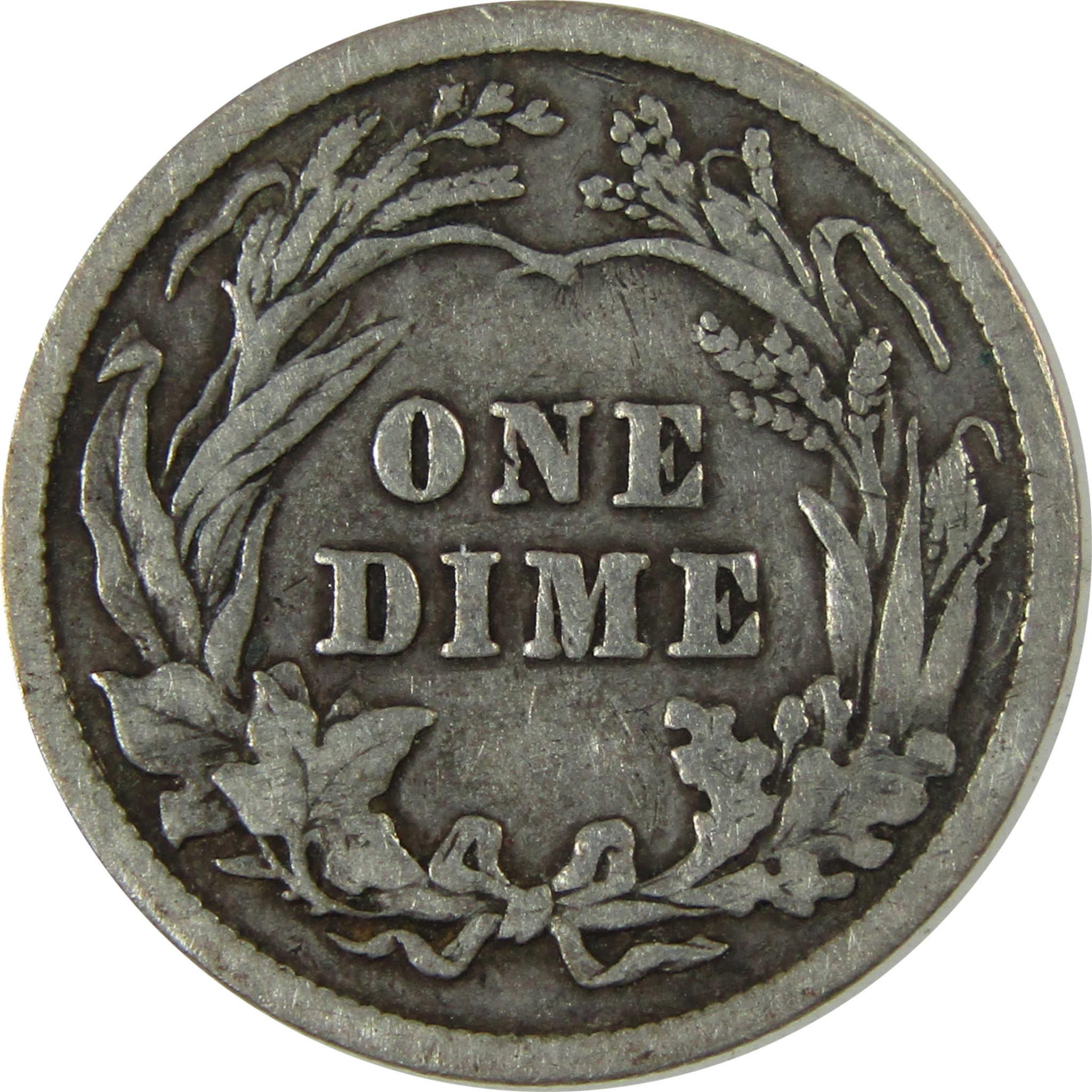 1903 Barber Silver Dime F Fine Details 10c Coin Collectible SKU:CP1033