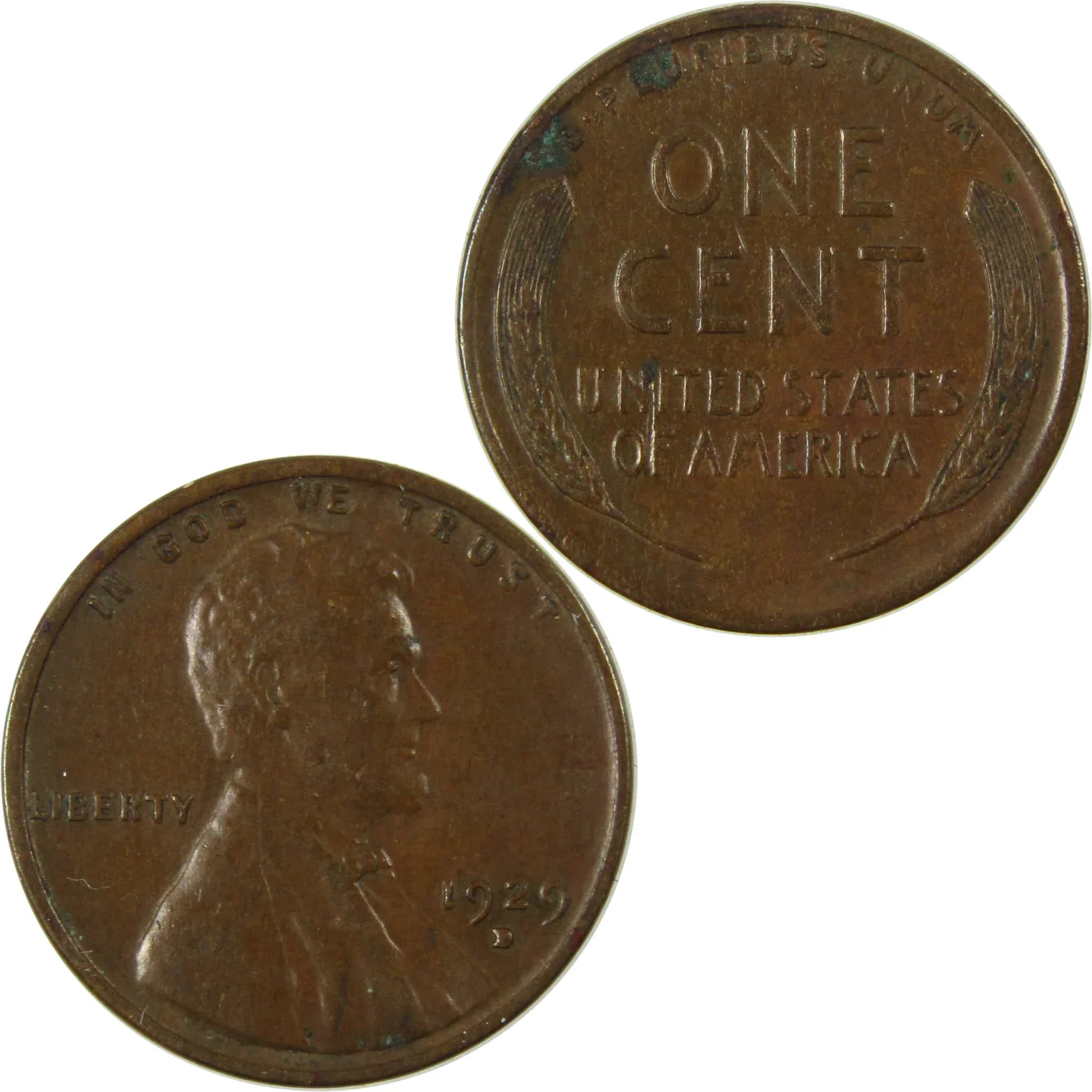 1929 D Lincoln Wheat Cent AU About Uncirculated Penny SKU:I26597