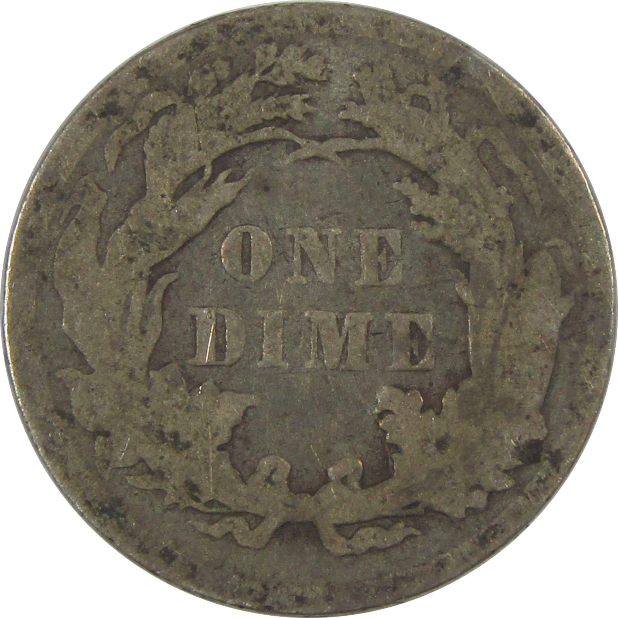 1886 Seated Liberty Dime G Good Silver 10c Coin SKU:CPC0776