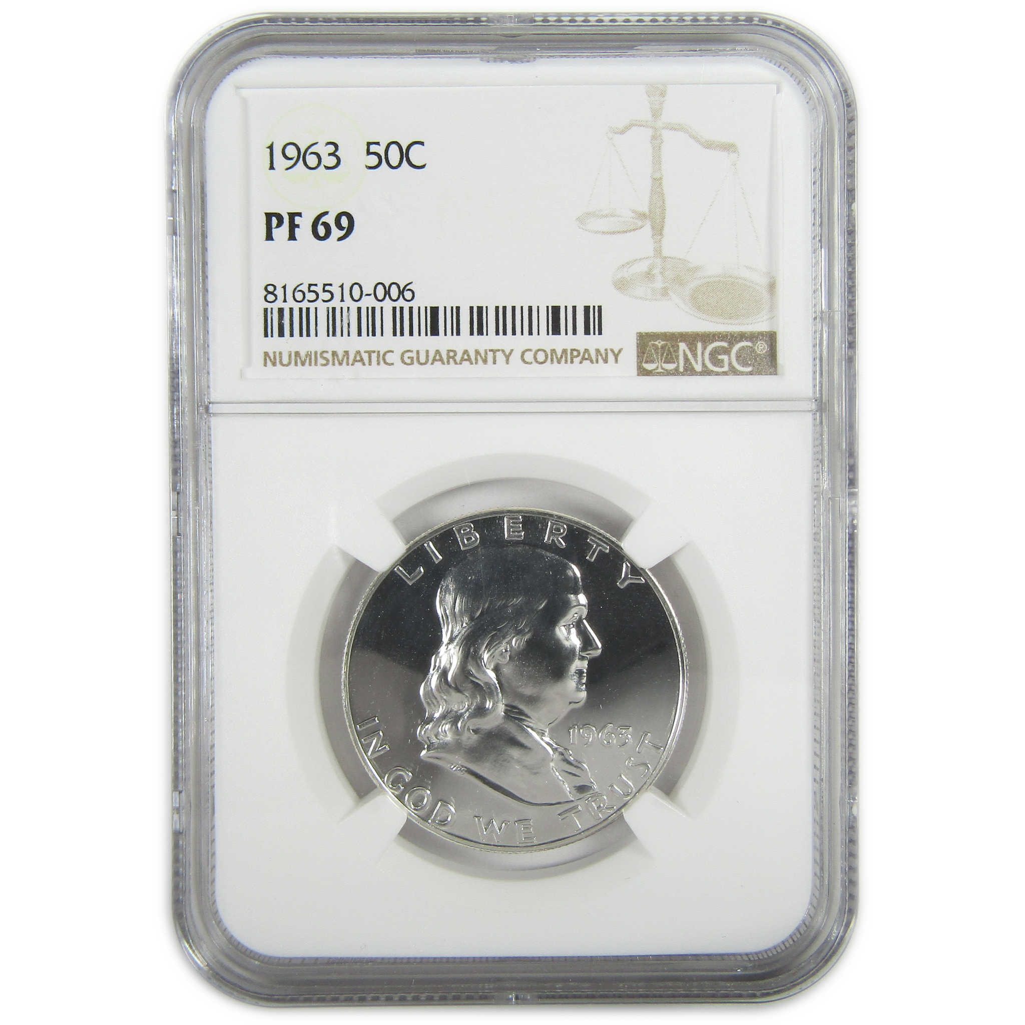 1963 Franklin Silver Half Dollar PF 69 NGC Proof 50c Coin SKU:I27427
