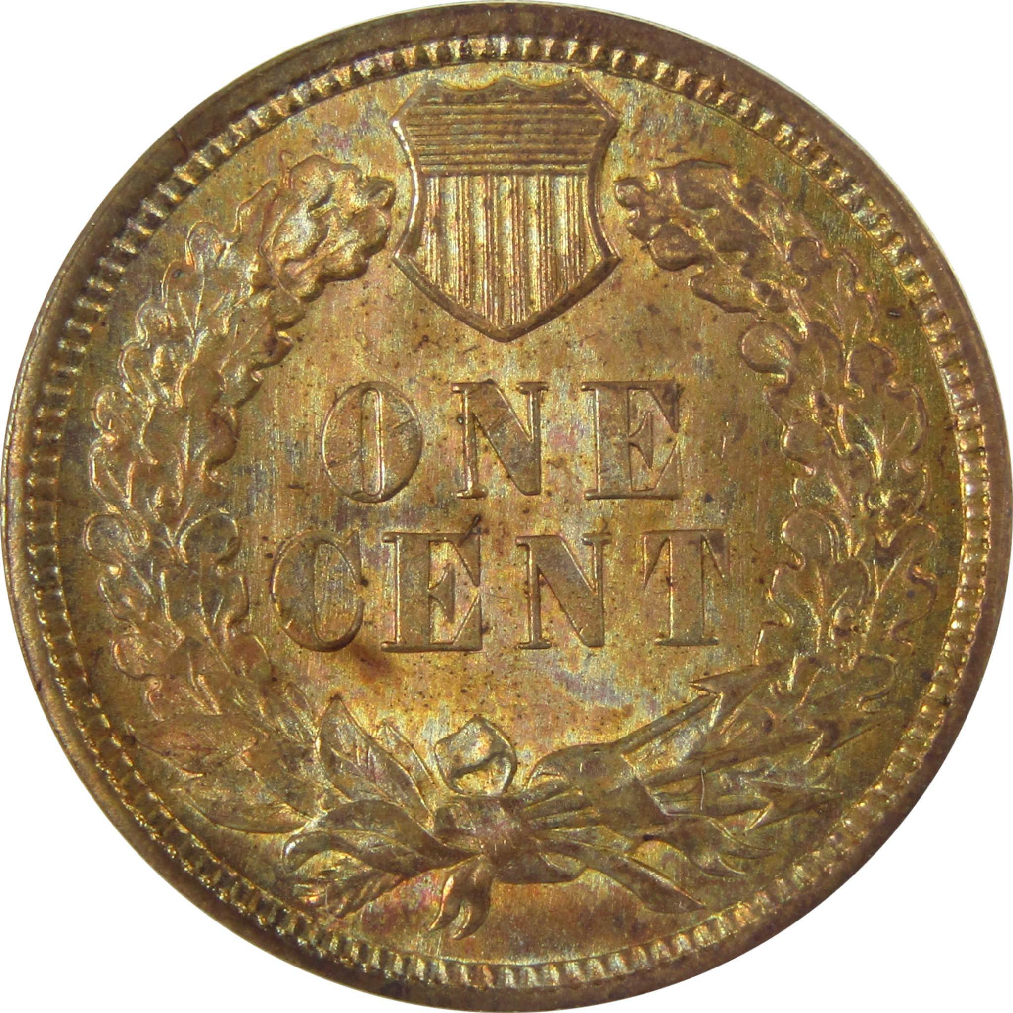 1907 Indian Head Cent MS 63 RB ANACS Penny Uncirculated SKU:CP809