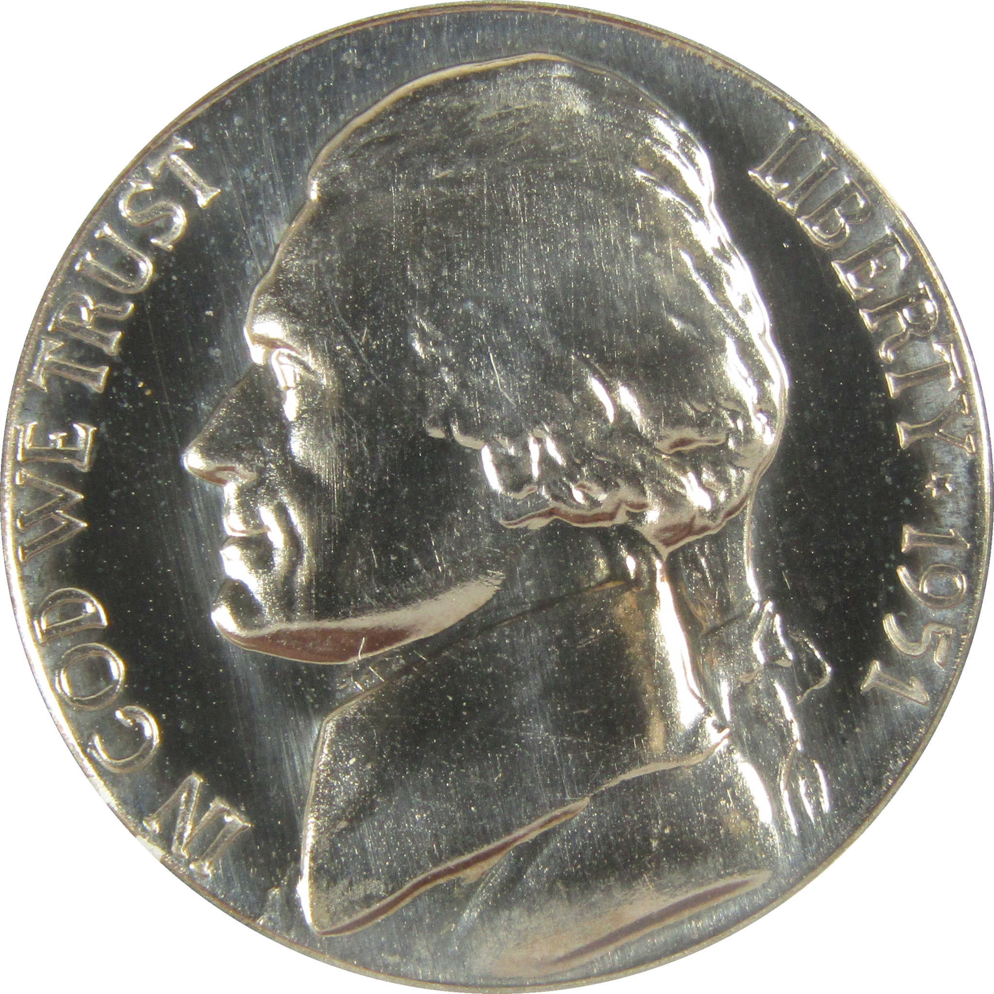 1951 Jefferson Nickel PF 68 NGC Proof 5c Coin Collectible SKU:I27339