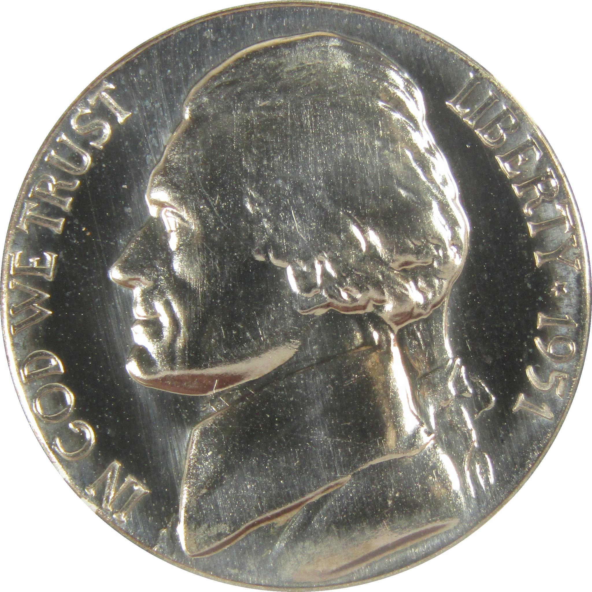 1951 Jefferson Nickel PF 68 NGC Proof 5c Coin Collectible SKU:I27339