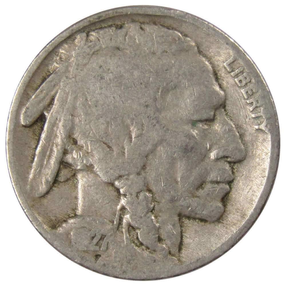 1927 Indian Head Buffalo Nickel G Good 5c Coin Collectible