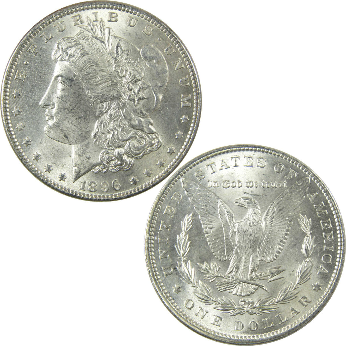 1896 Morgan Silver Dollar Uncirculated Mint State $1 Coin SKU:I25264 - Morgan coin - Morgan silver dollar - Morgan silver dollar for sale - Profile Coins & Collectibles