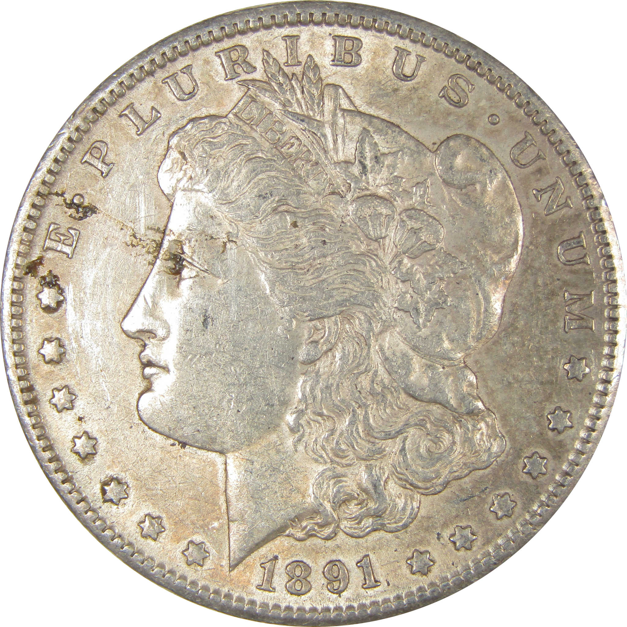 1891 S Morgan Dollar AU About Uncirculated Silver $1 Coin SKU:I22526 - Morgan coin - Morgan silver dollar - Morgan silver dollar for sale - Profile Coins & Collectibles