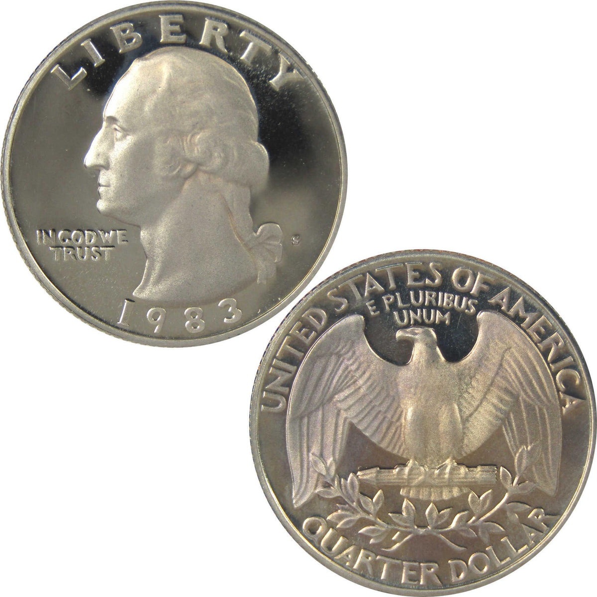 1983 S Washington Quarter Clad Proof 25c Coin Collectible