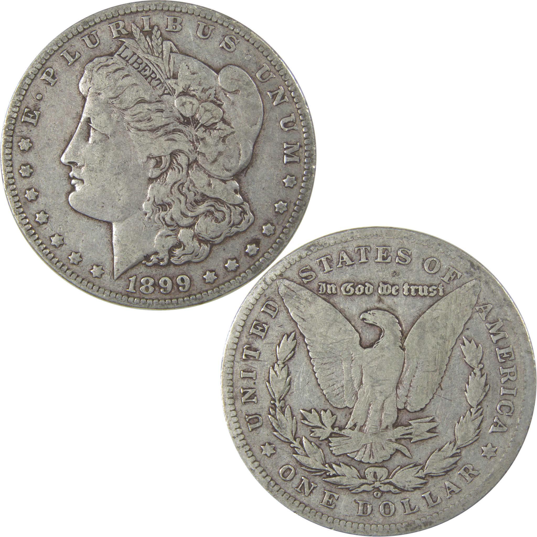 1899 O Morgan Silver Dollar F Fine $1 Coin SKU:I24274 - Morgan coin - Morgan silver dollar - Morgan silver dollar for sale - Profile Coins & Collectibles