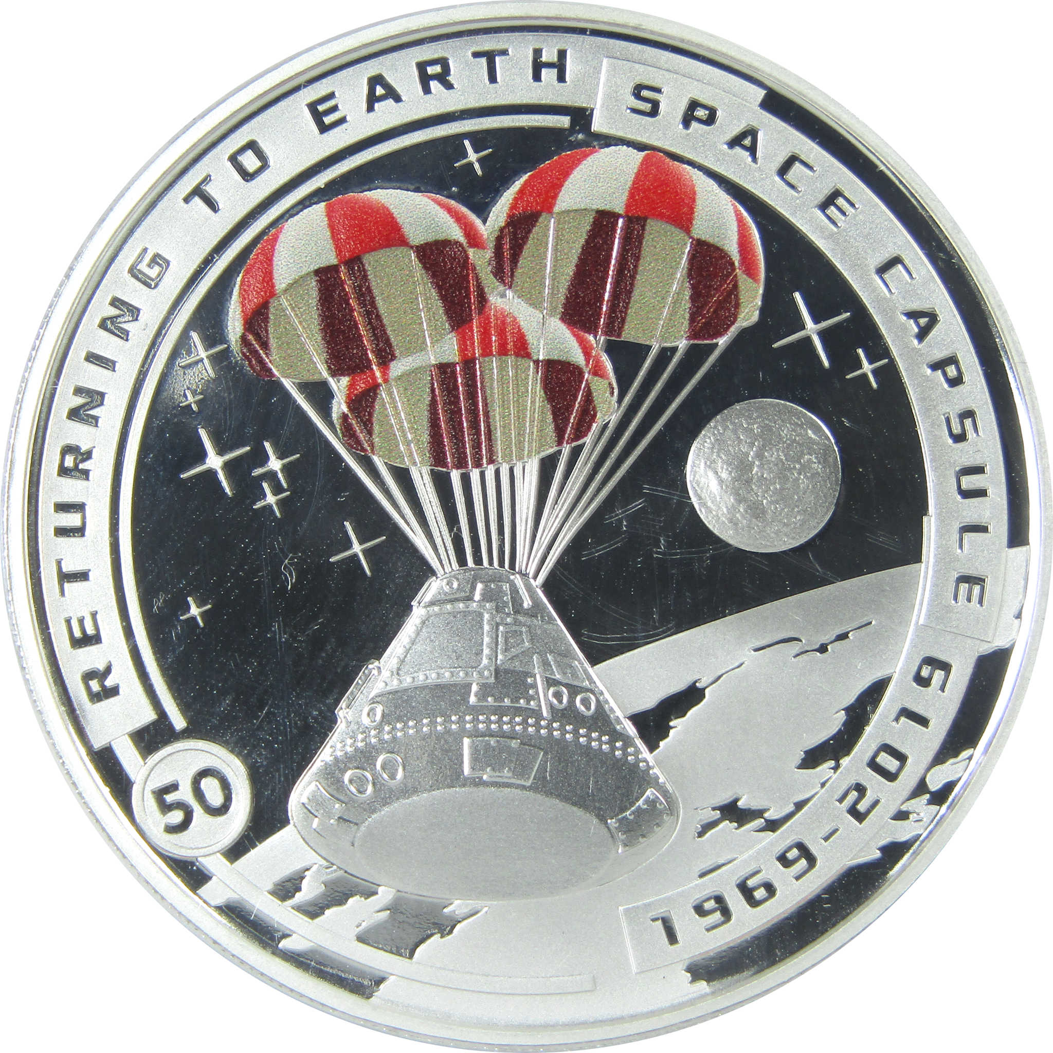 50th Anniversary of Moon Landing Returning to Earth Proof 2019