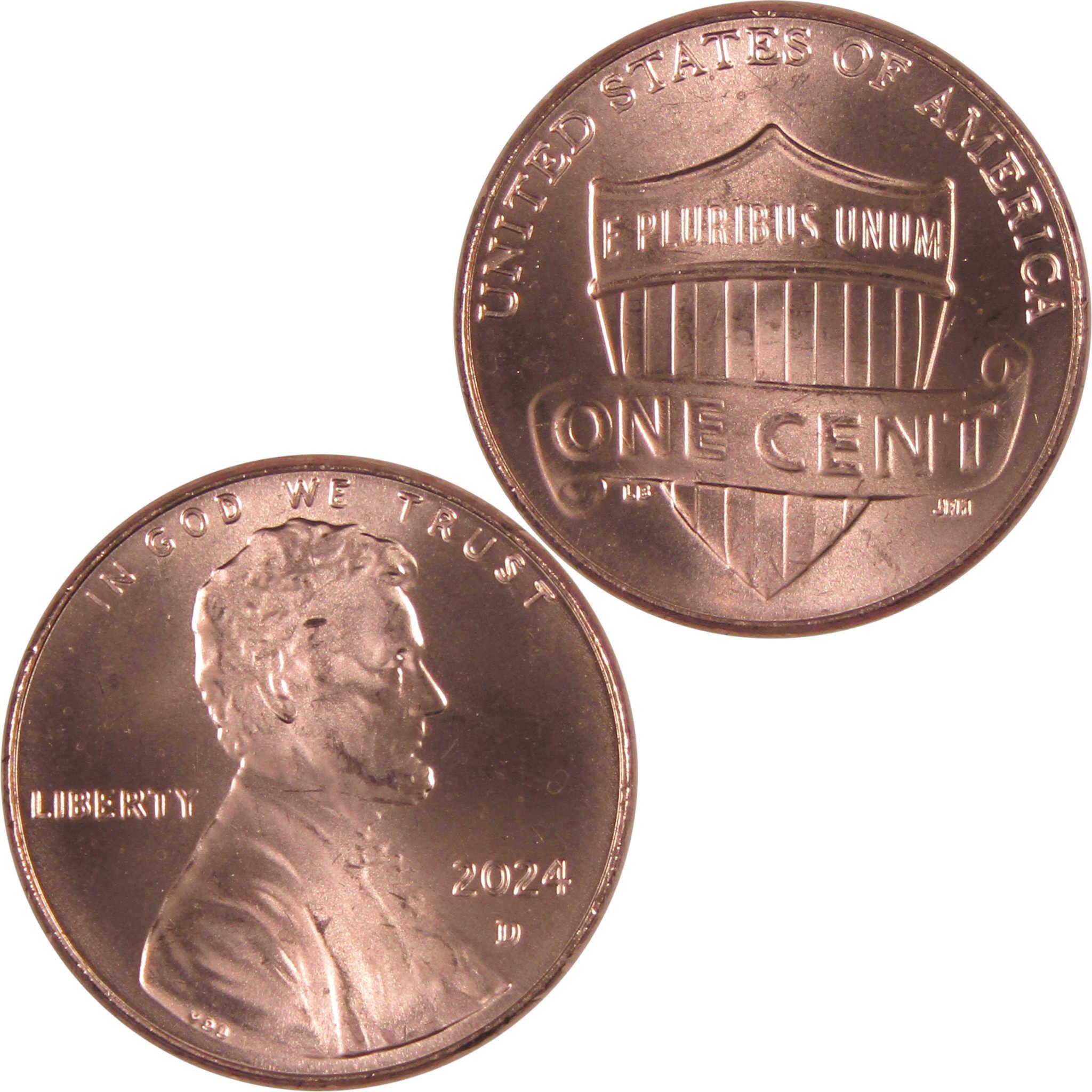 2024 D Lincoln Shield Cent Uncirculated Mint State Penny 1c Coin